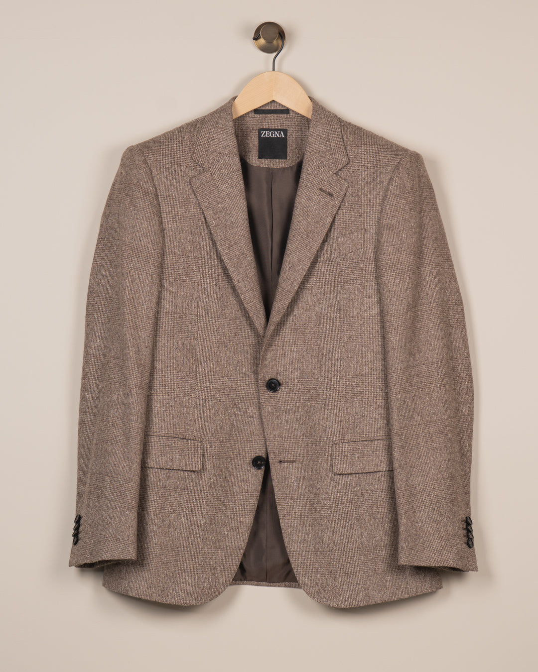 Silk & Wool Bland Jacket - Beige