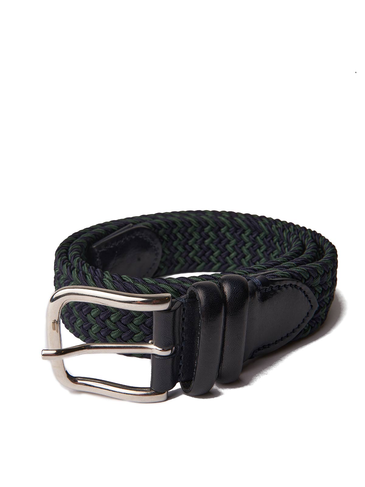 Elastisk Strikkbelte - Navy og Grønn