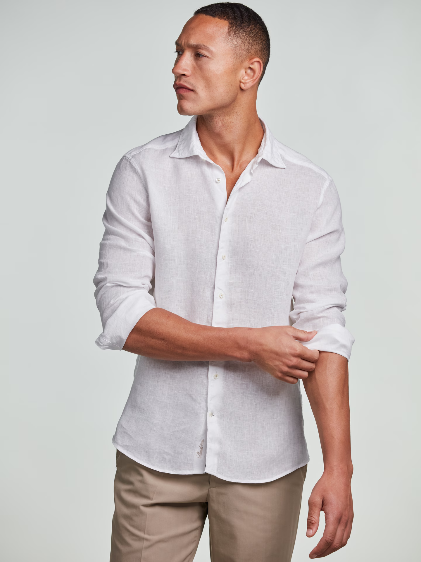 Regular Linskjorte - Hvit