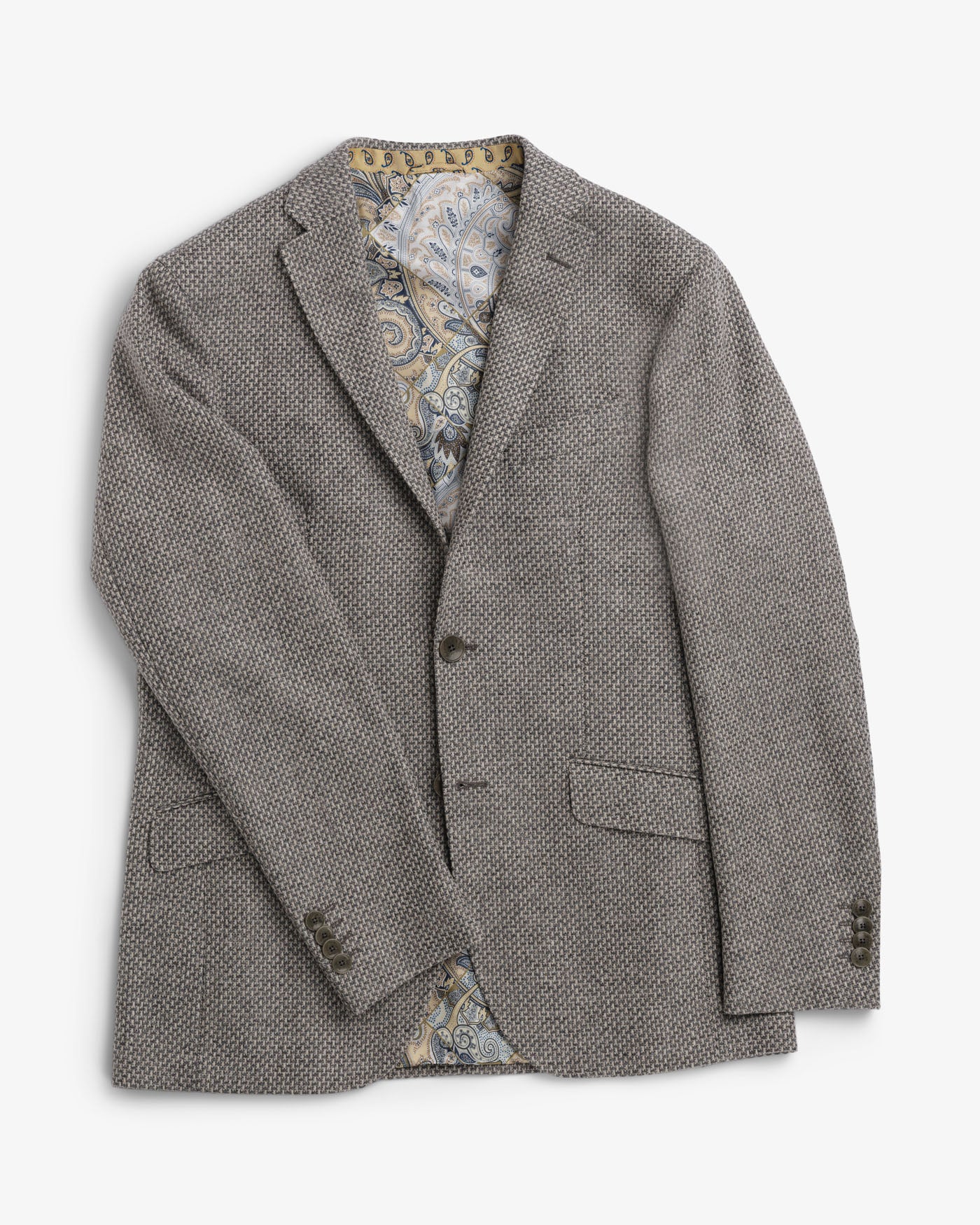 Blazer i Ull og Kashmir - Grå-Etro S,p,A.-www.gunnaroye.no