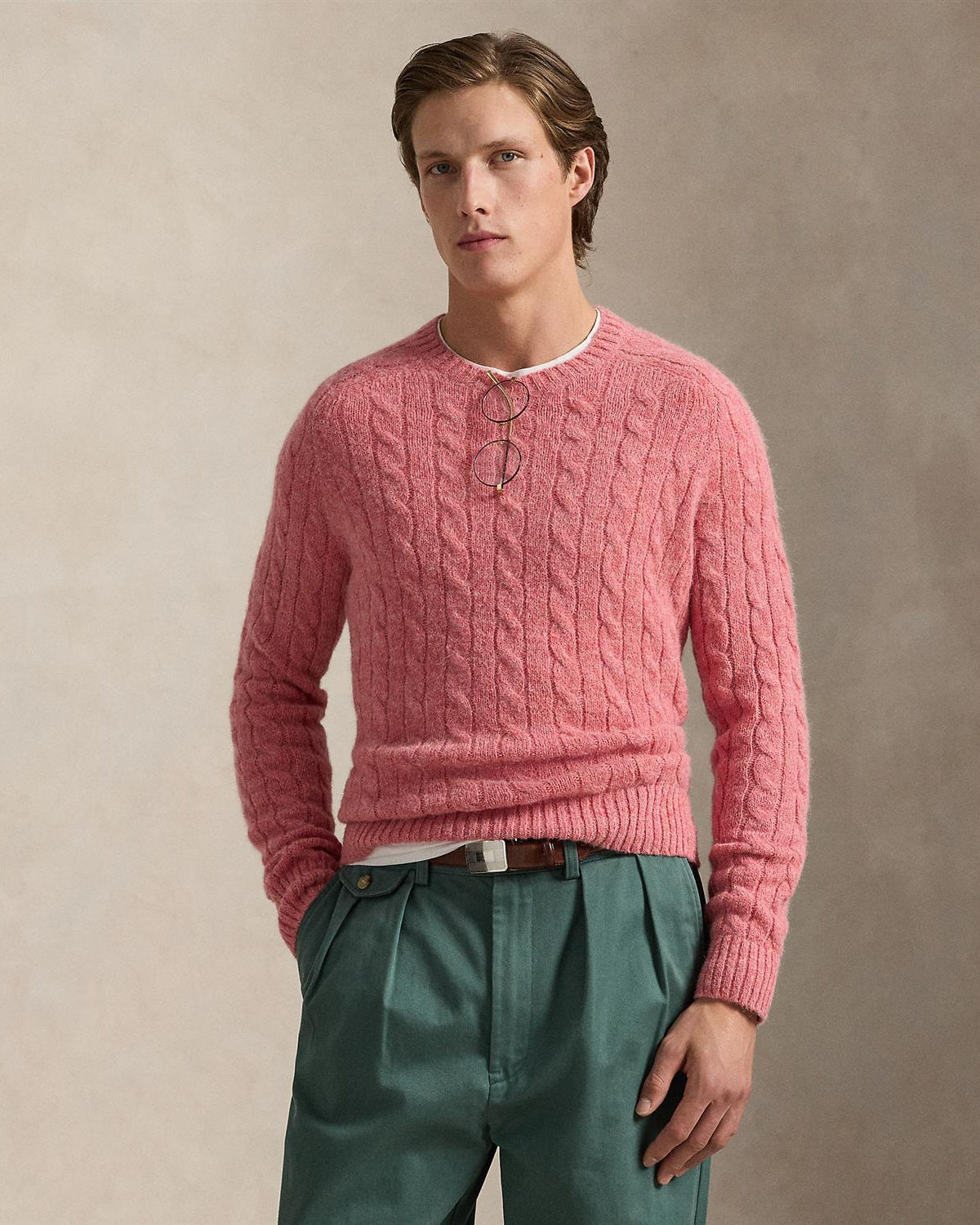Flette Genser Alpaca Blend - Rosa