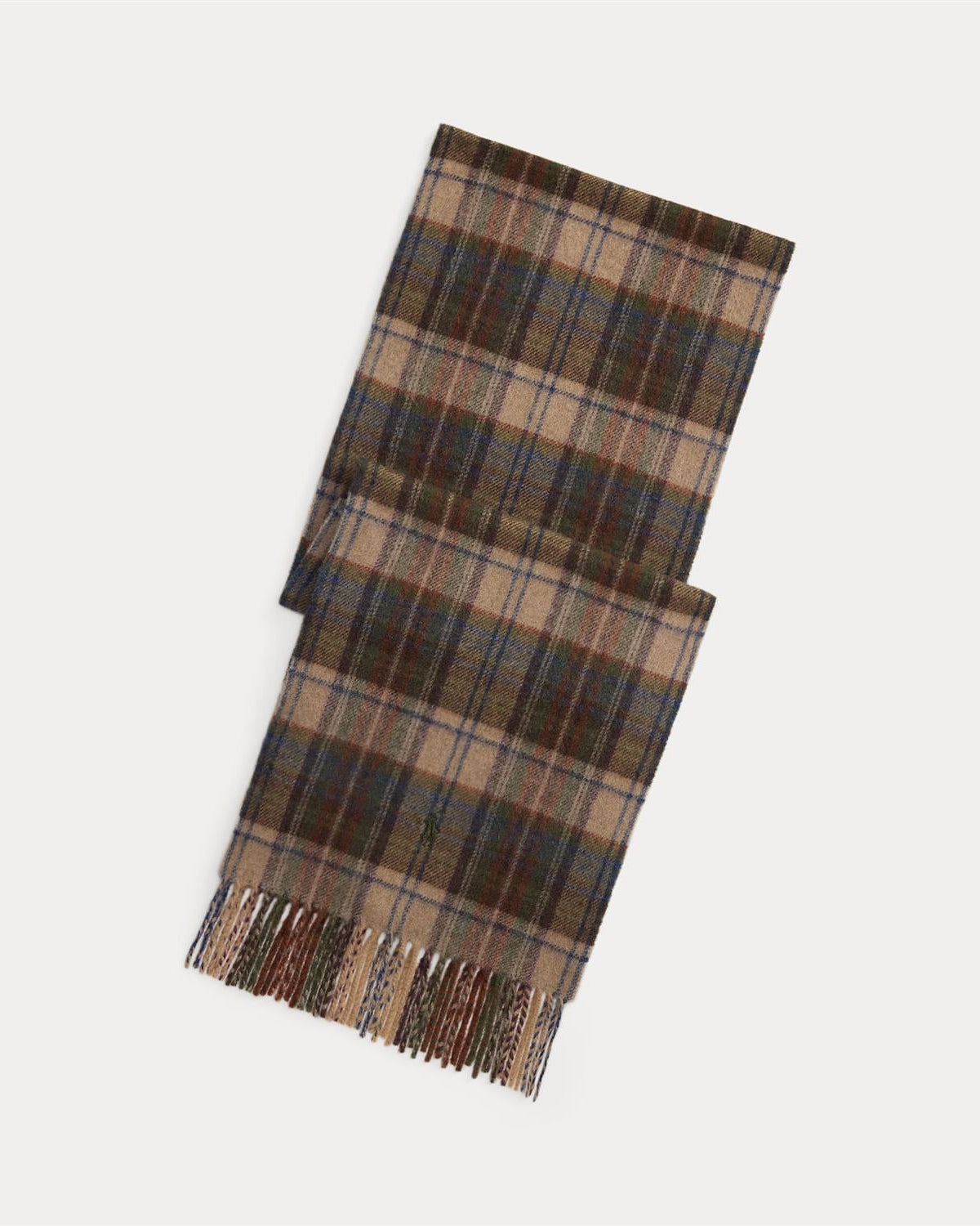 Rutet Kashmir Skjerf - Beige