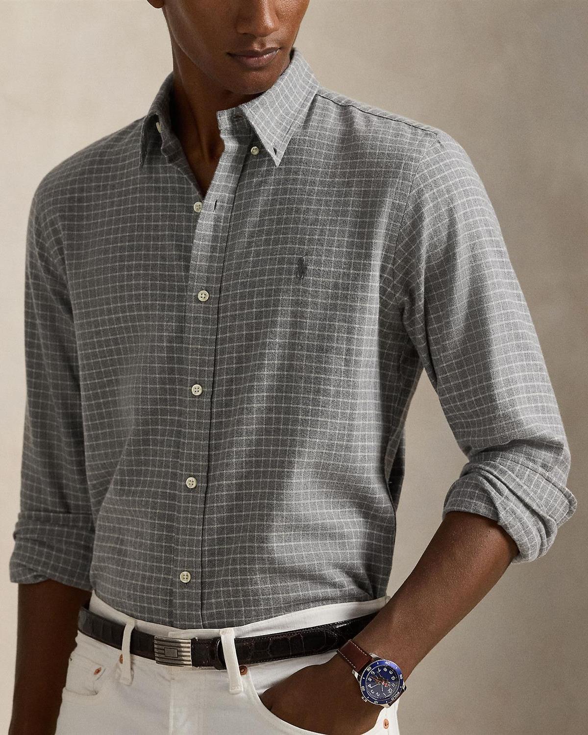 Rutet Skjorte - Grå