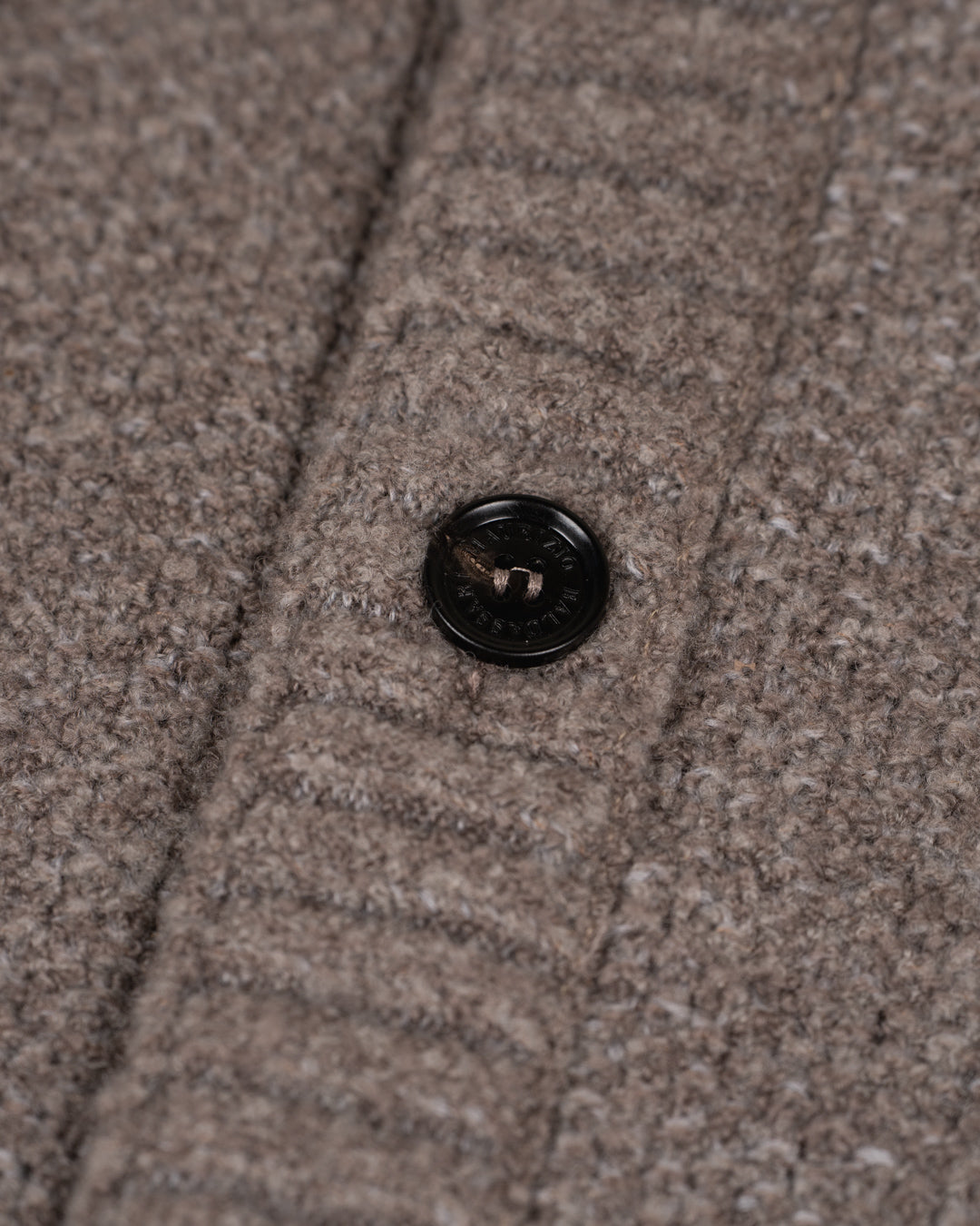Blouson Wool Blend Cardigan - Beige