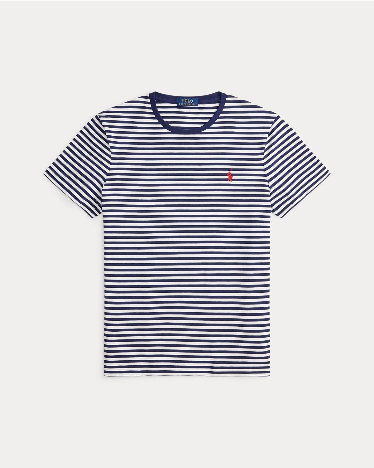 T-Shirt Stripet - Blå/Hvit