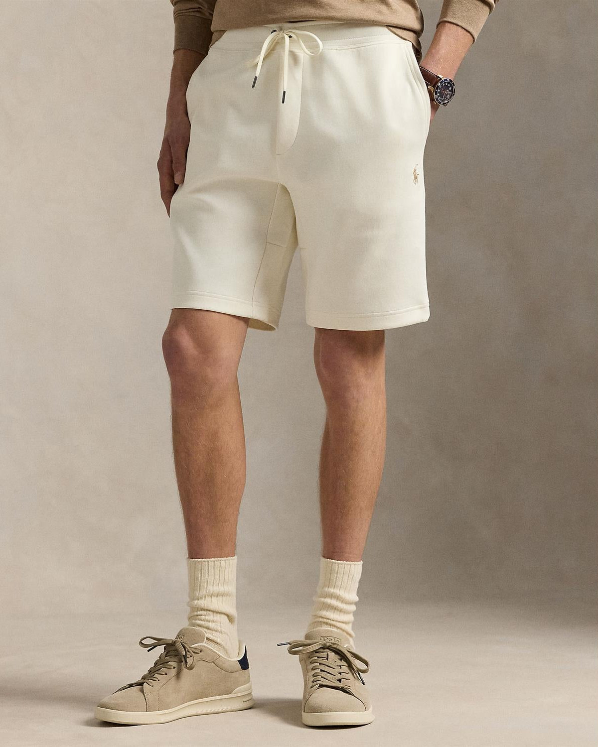 Double Knit Shorts - Krem