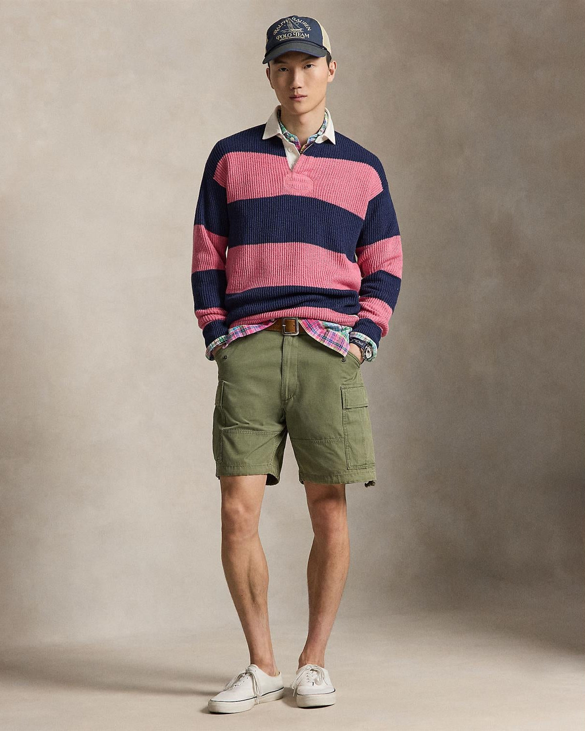 Polo Genser - Rosa/Navy