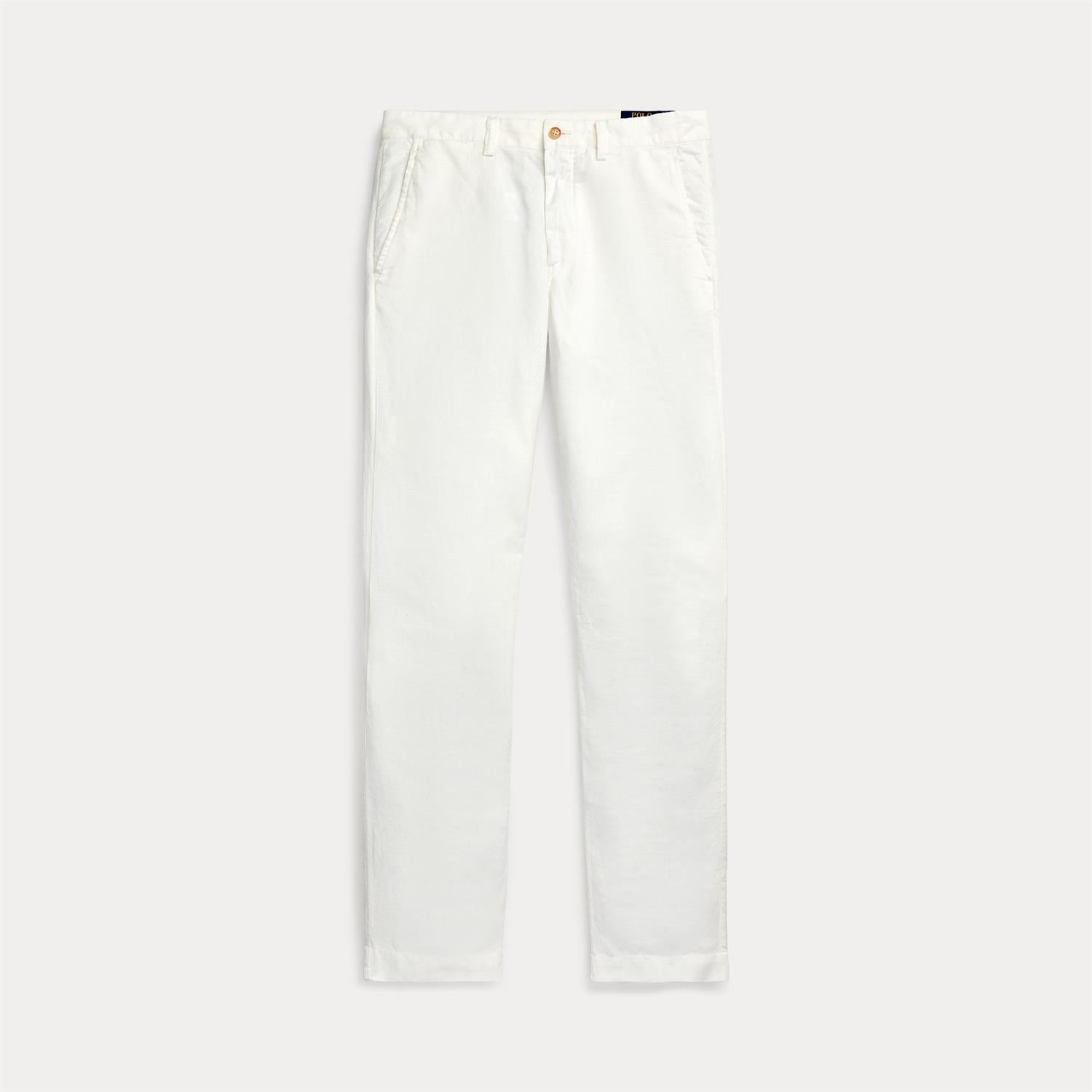 Bedford linne Pant - Hvit