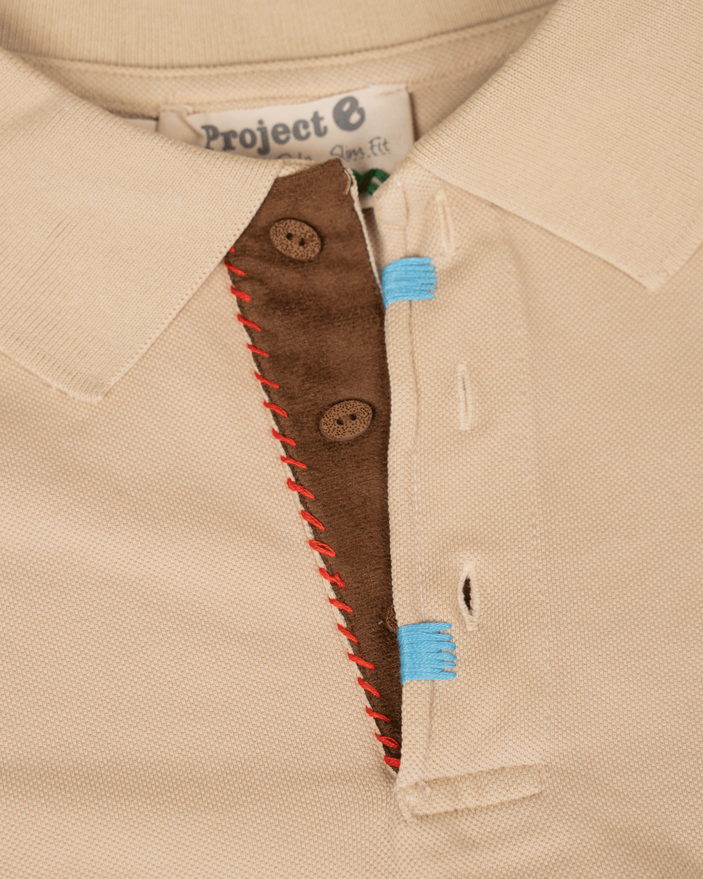 Pique m/Skinn - Beige