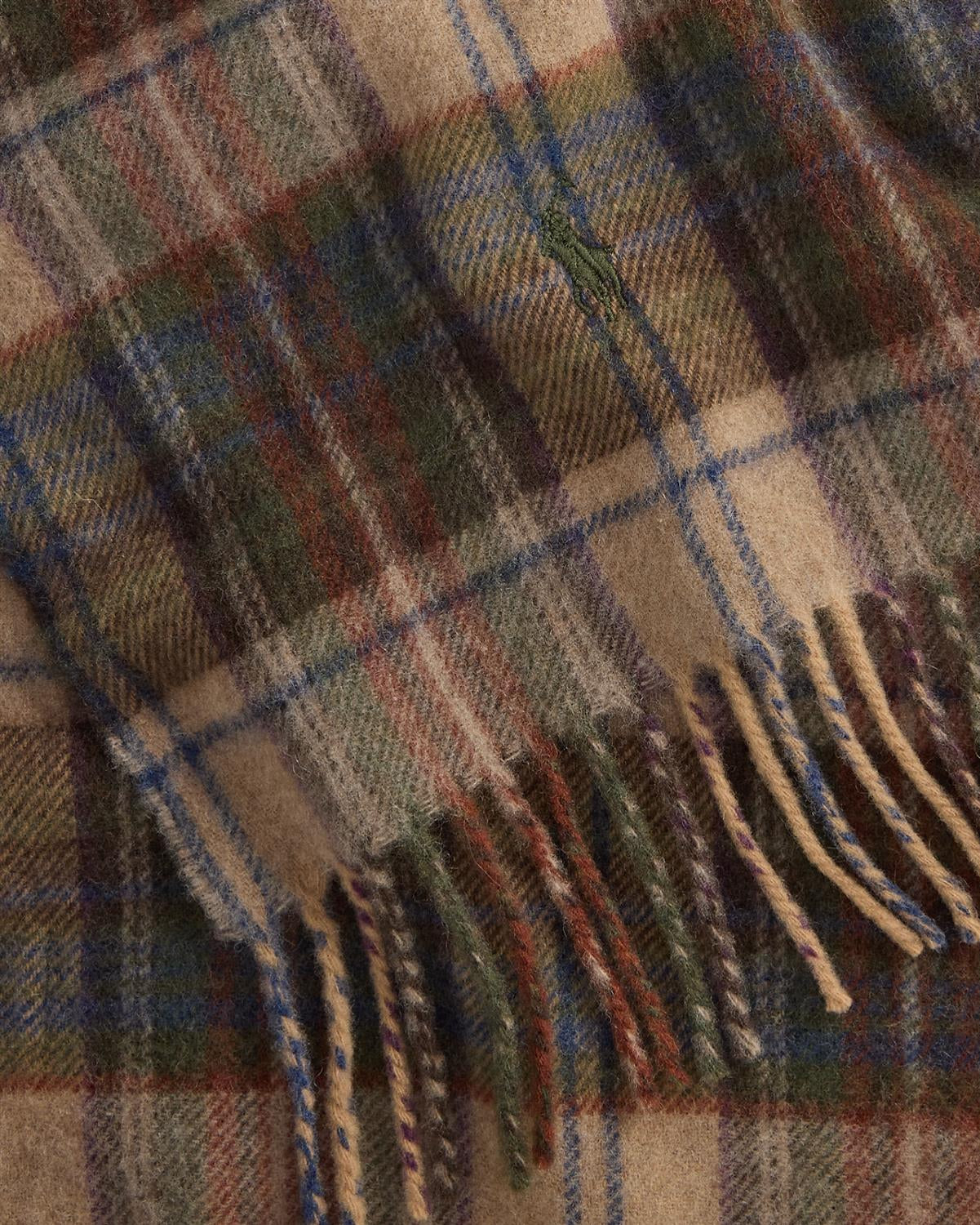 Rutet Kashmir Skjerf - Beige