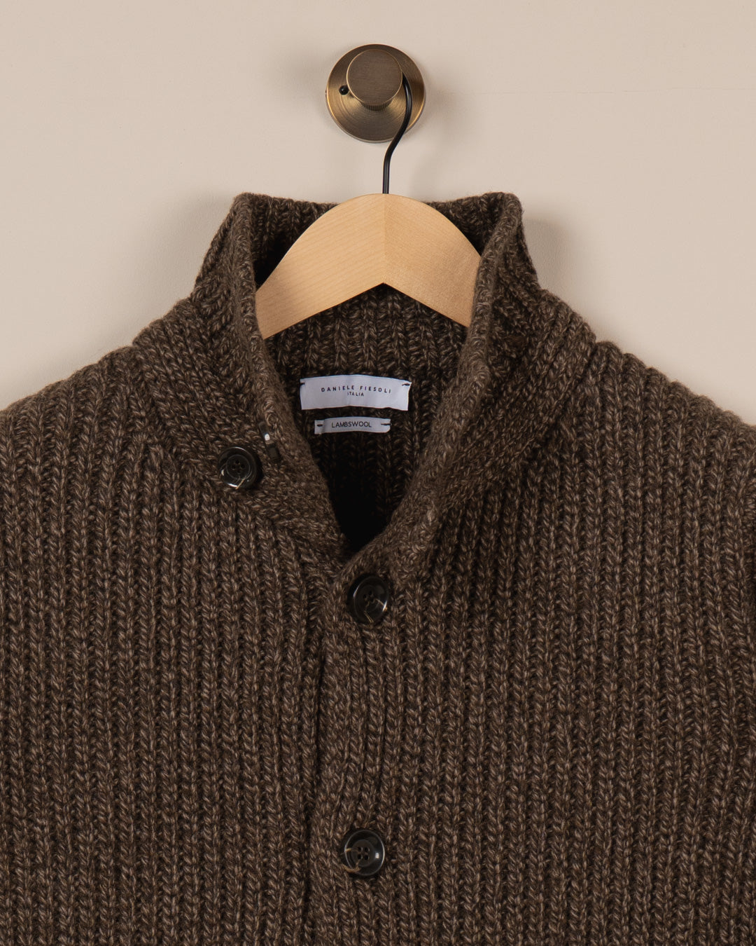Cardigan - Brunmelert