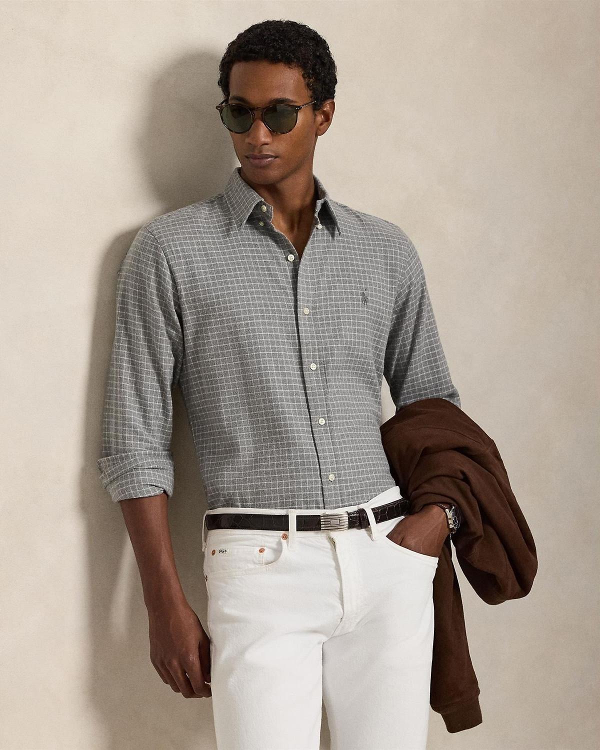 Rutet Skjorte - Grå