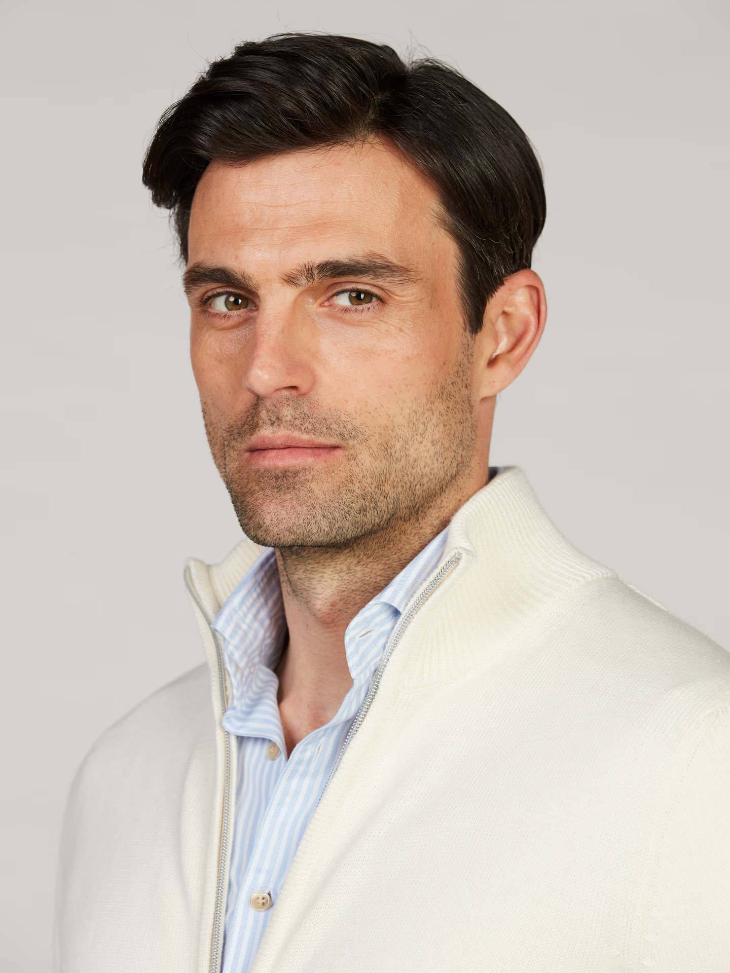 Full-Zips Bomull - Hvit