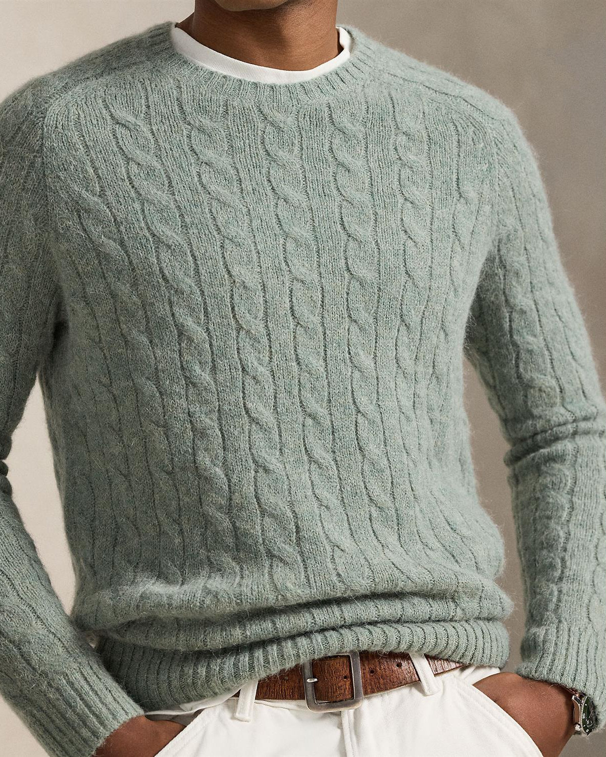 Flette Genser Alpaca Blend - Grønn