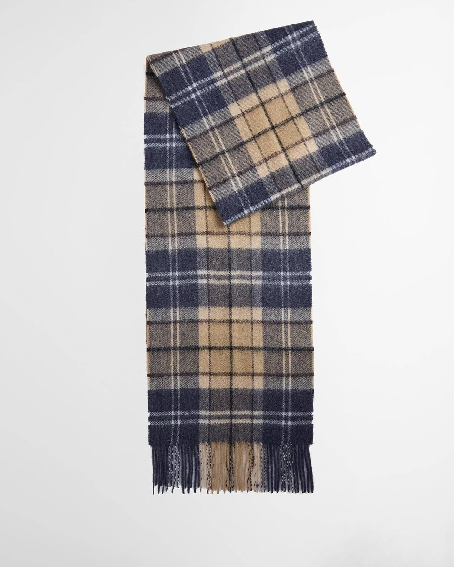 Rutete skjerf i Kashmir - Navy