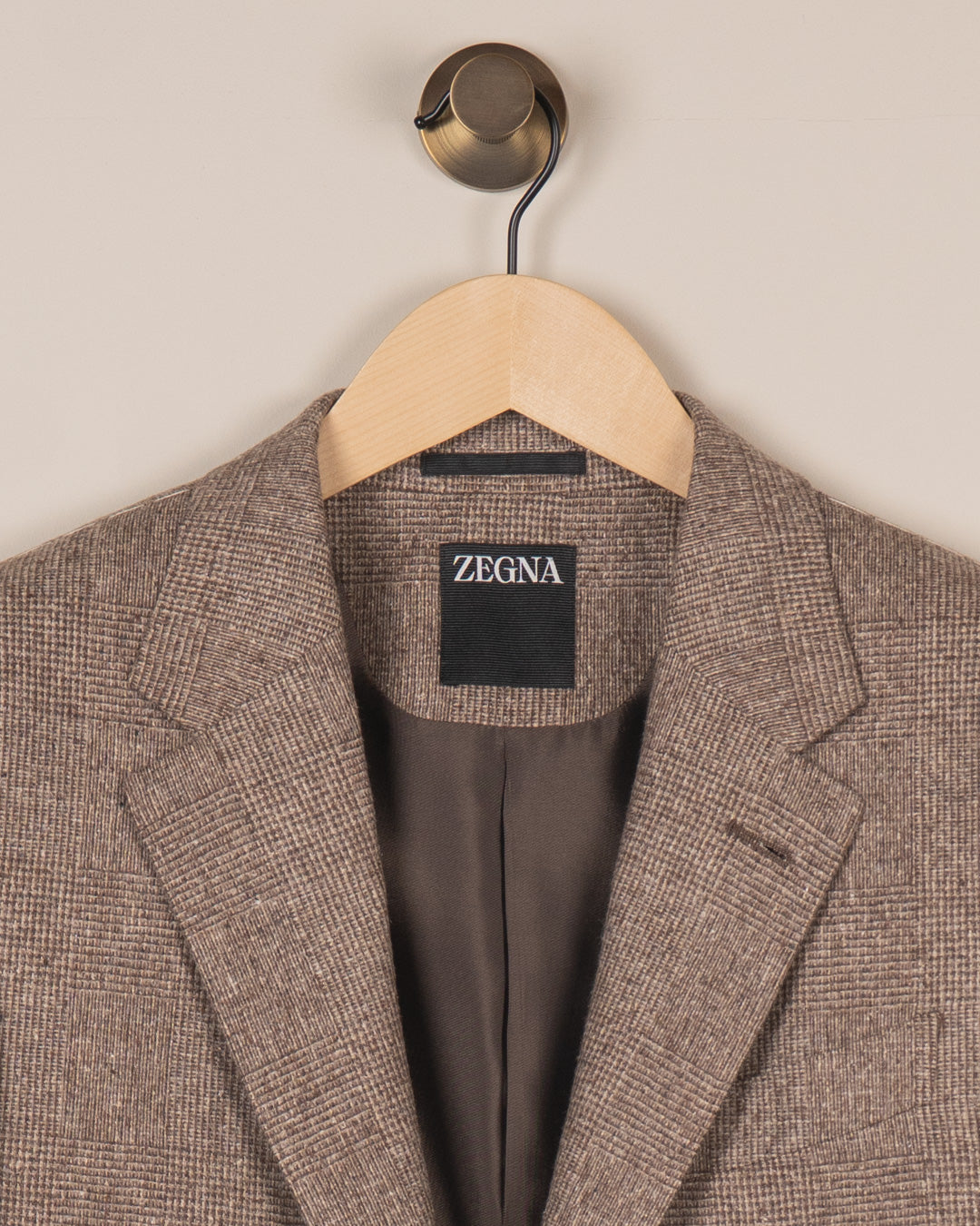 Silk & Wool Bland Jacket - Beige