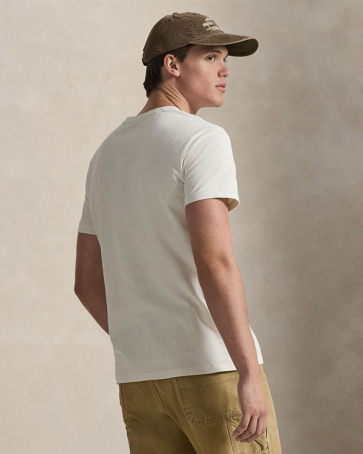 T-Shirt M/Print - Krem