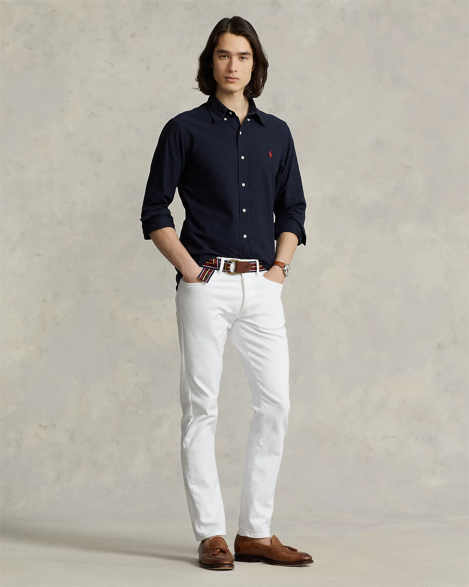 Oxford Skjorte - Navy-Polo Ralph Lauren-www.gunnaroye.no