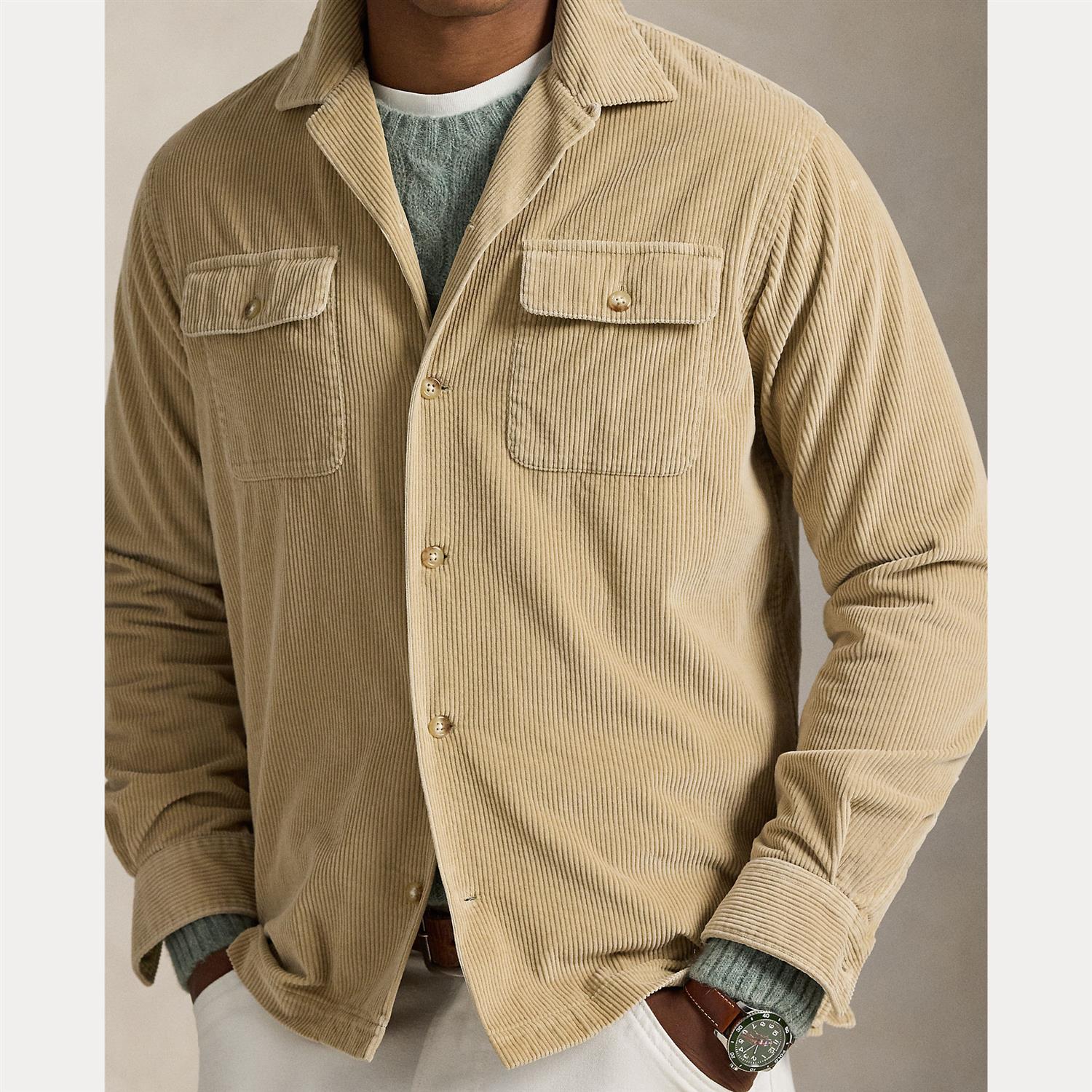 Cord Skjorte - Beige