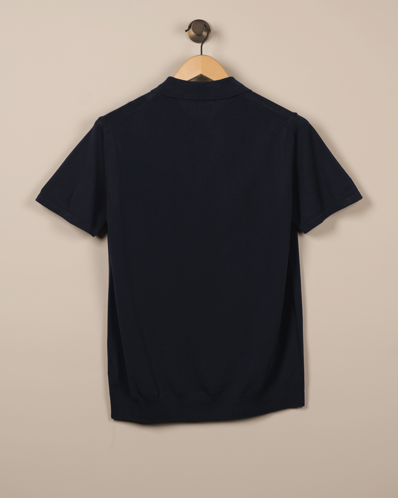 Skjortegenser Dry Cotton Kort Arm - Navy