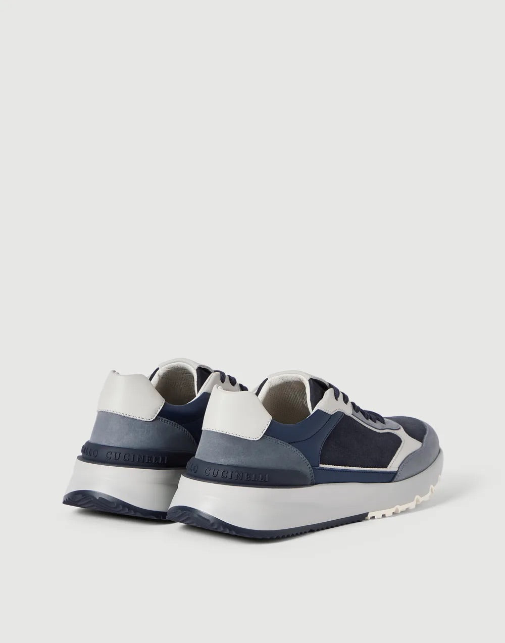Nubuck and suede runners - Blå