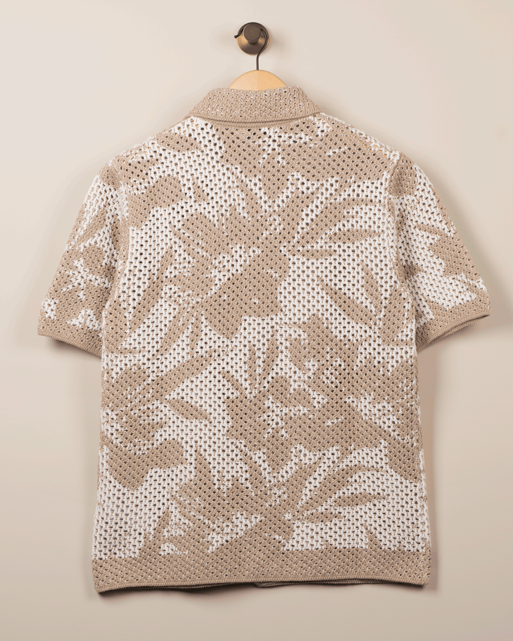 Kortermet t-skjorte - Krem