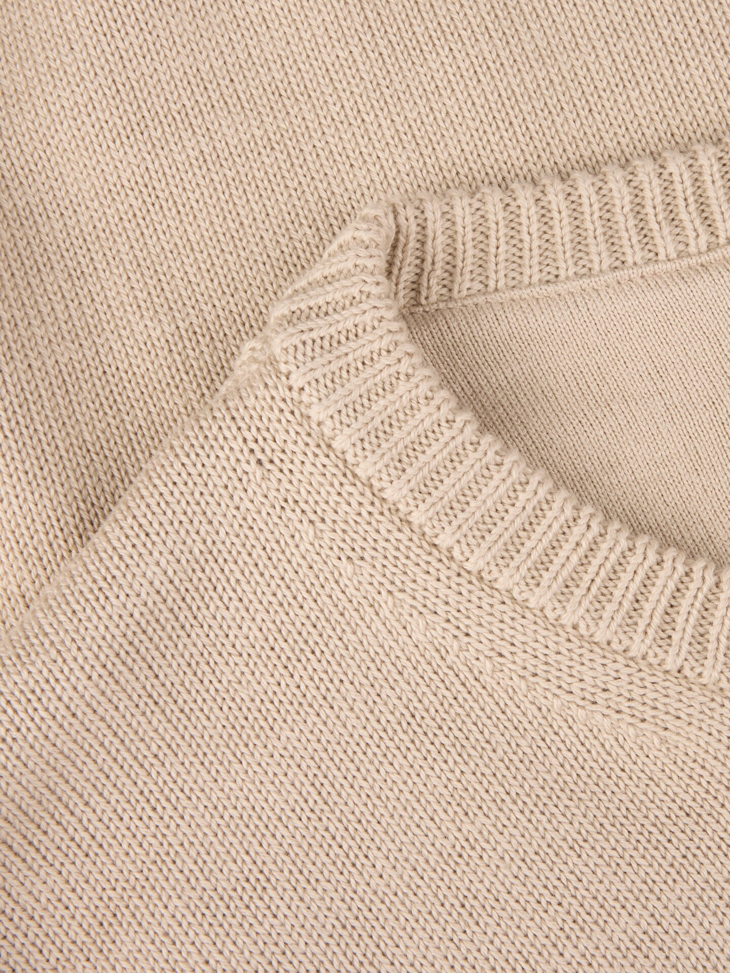 Rundhals Bomull - Beige