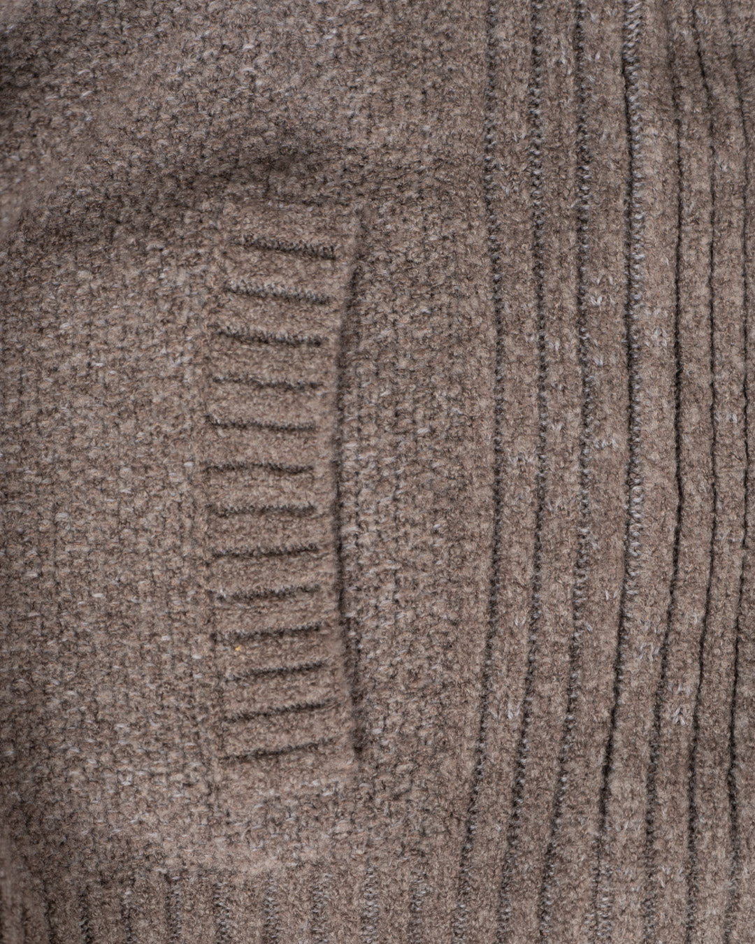 Blouson Wool Blend Cardigan - Beige