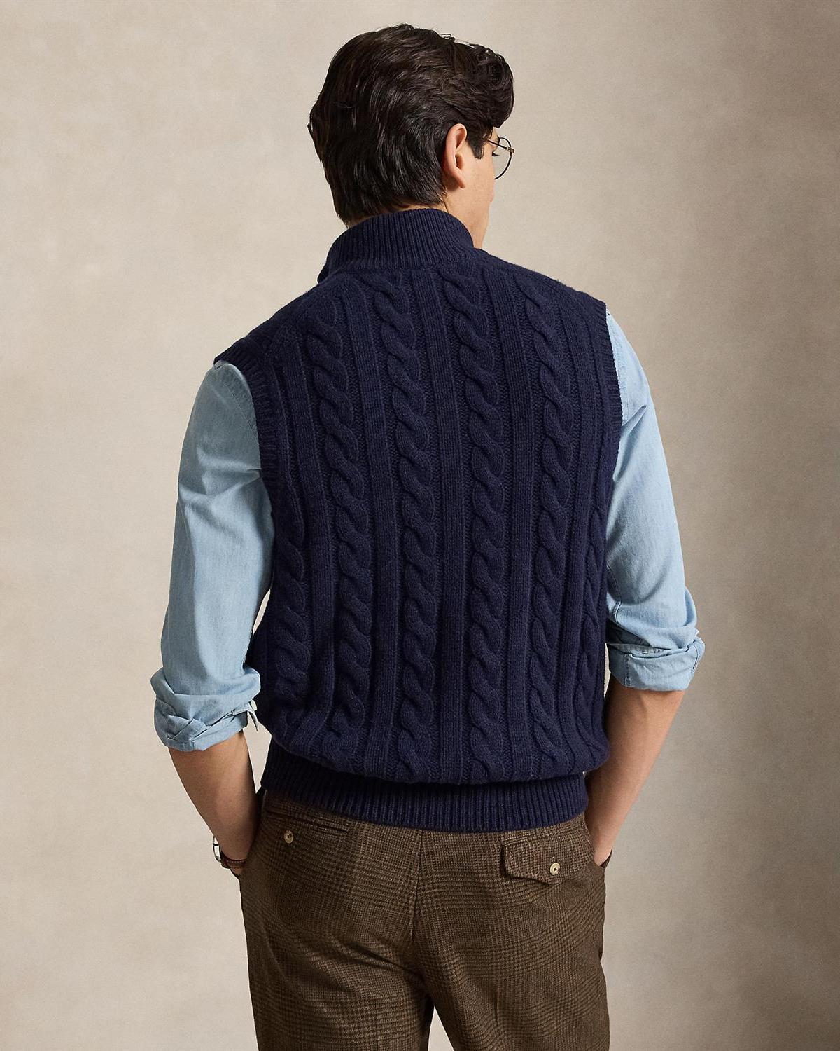 Vest m/Zip - Navy