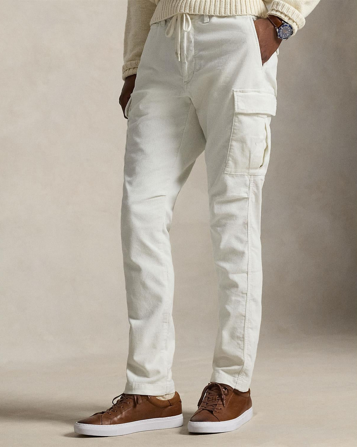 Cord Cargo-Pant - Krem