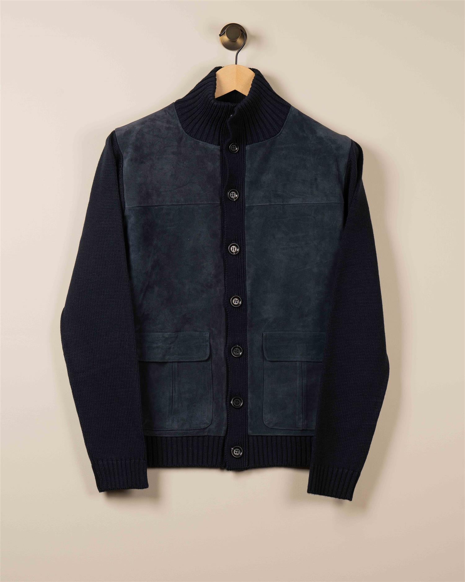 Skinnjakke M/Lommer - Navy