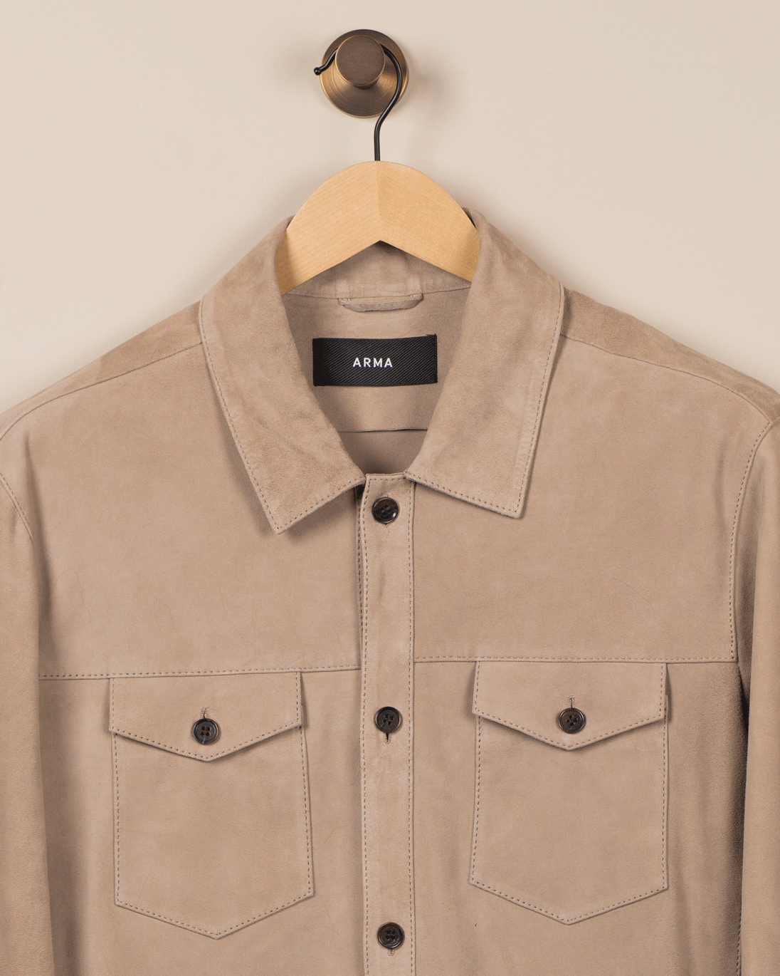 DEX Semsket skinn Western Overshirt
