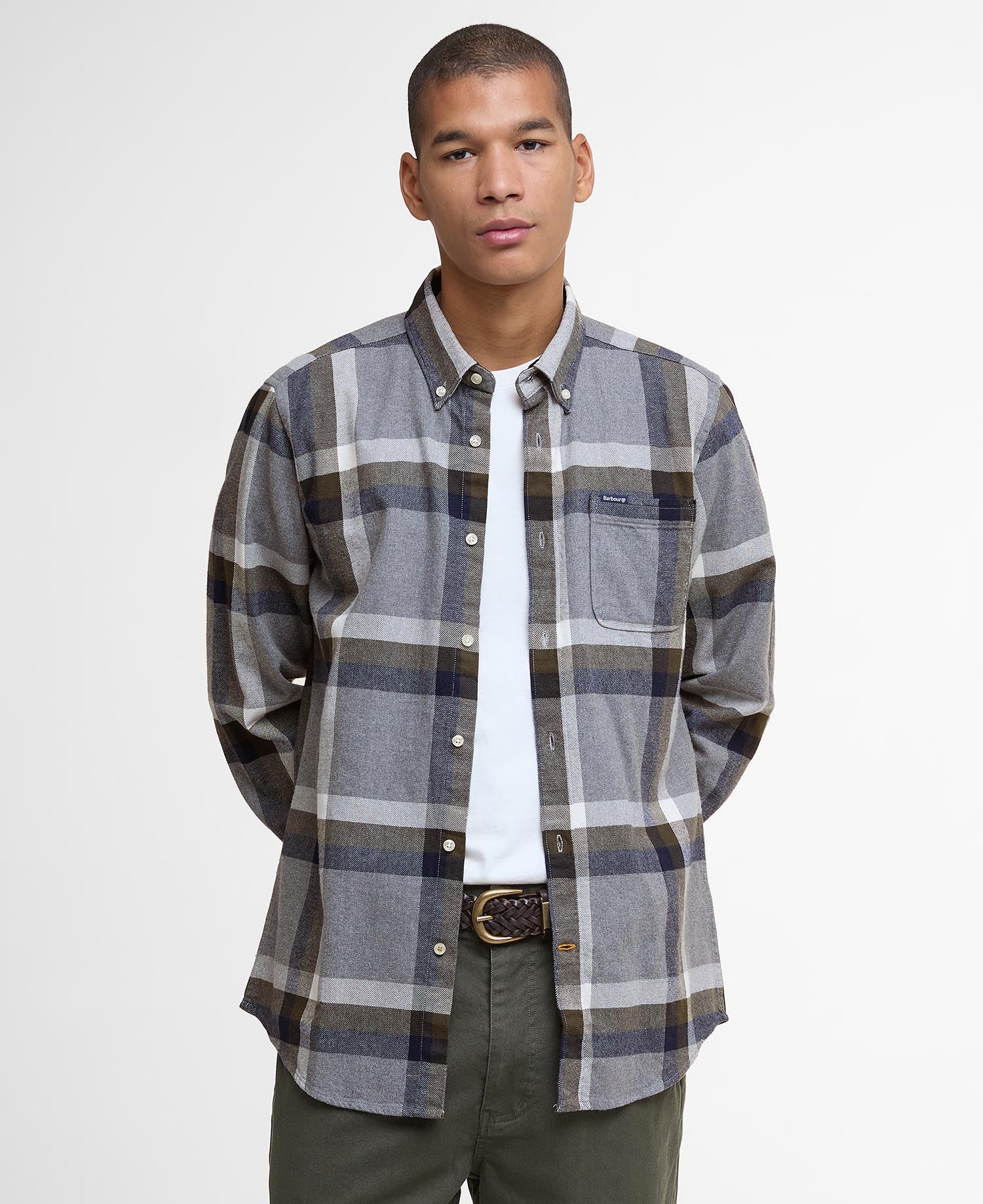 Folley_Tailored_Checked skjorte fra Barbour.