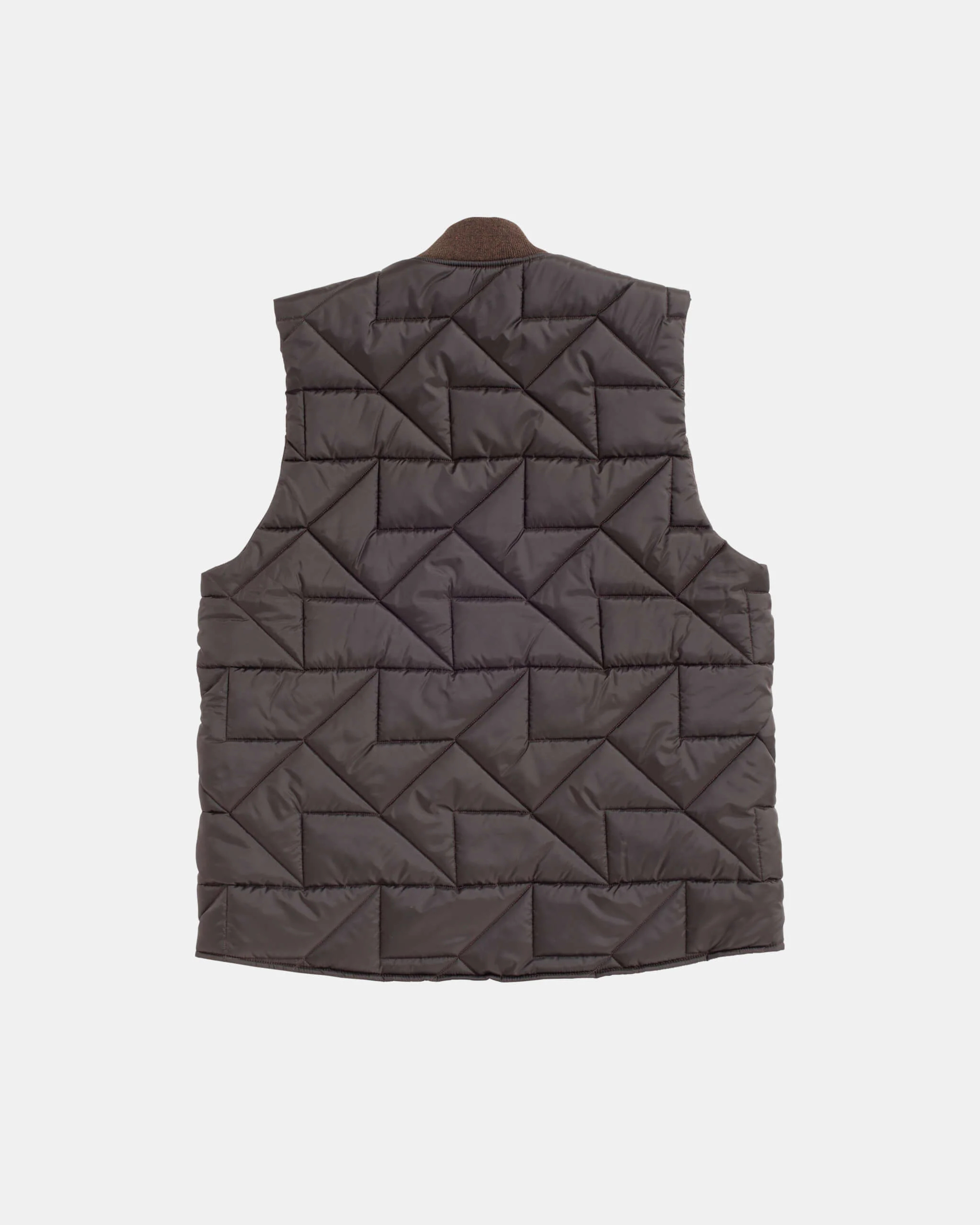 BIG QUILT BOMBER GILET - Brun