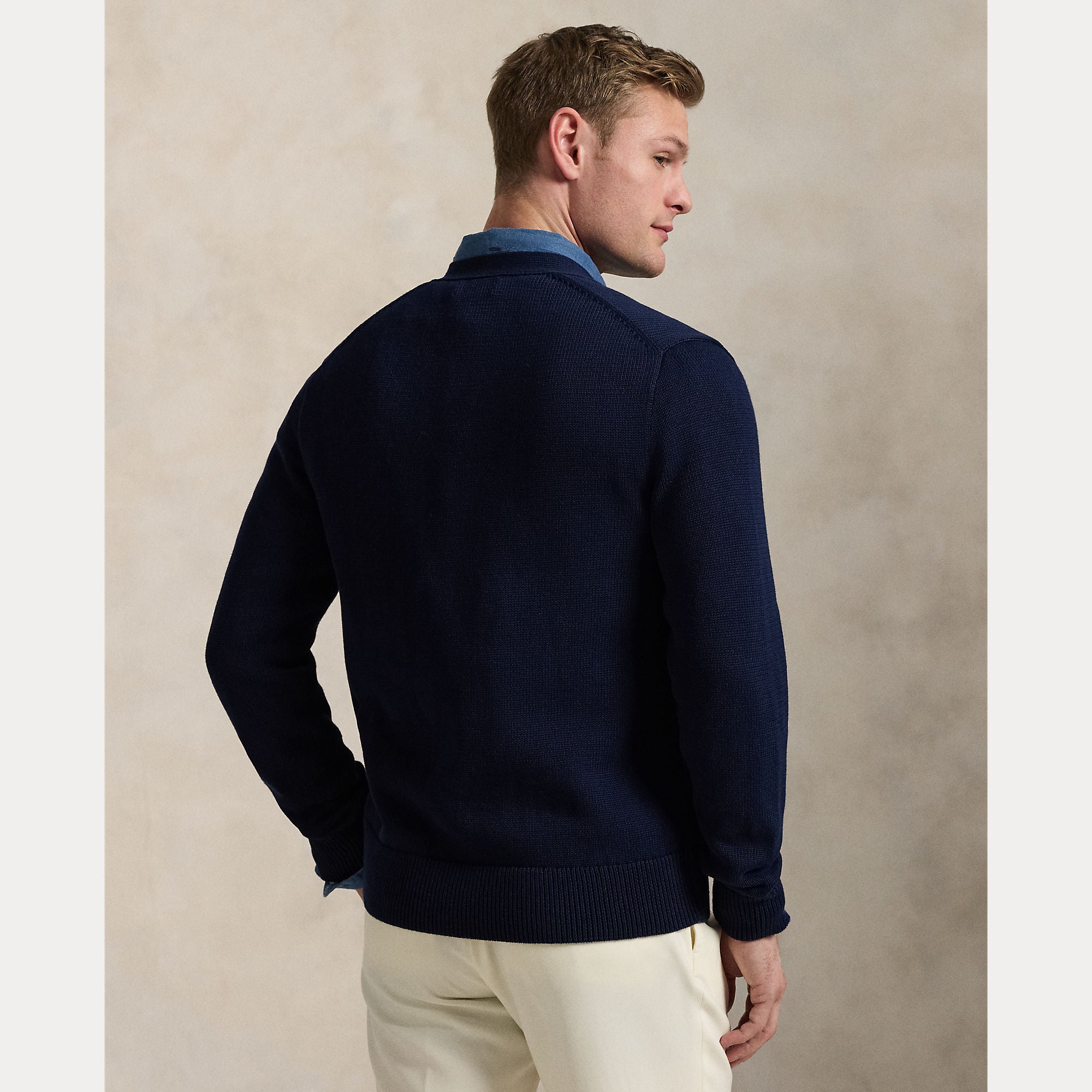 Cardigan Bomull - Navy