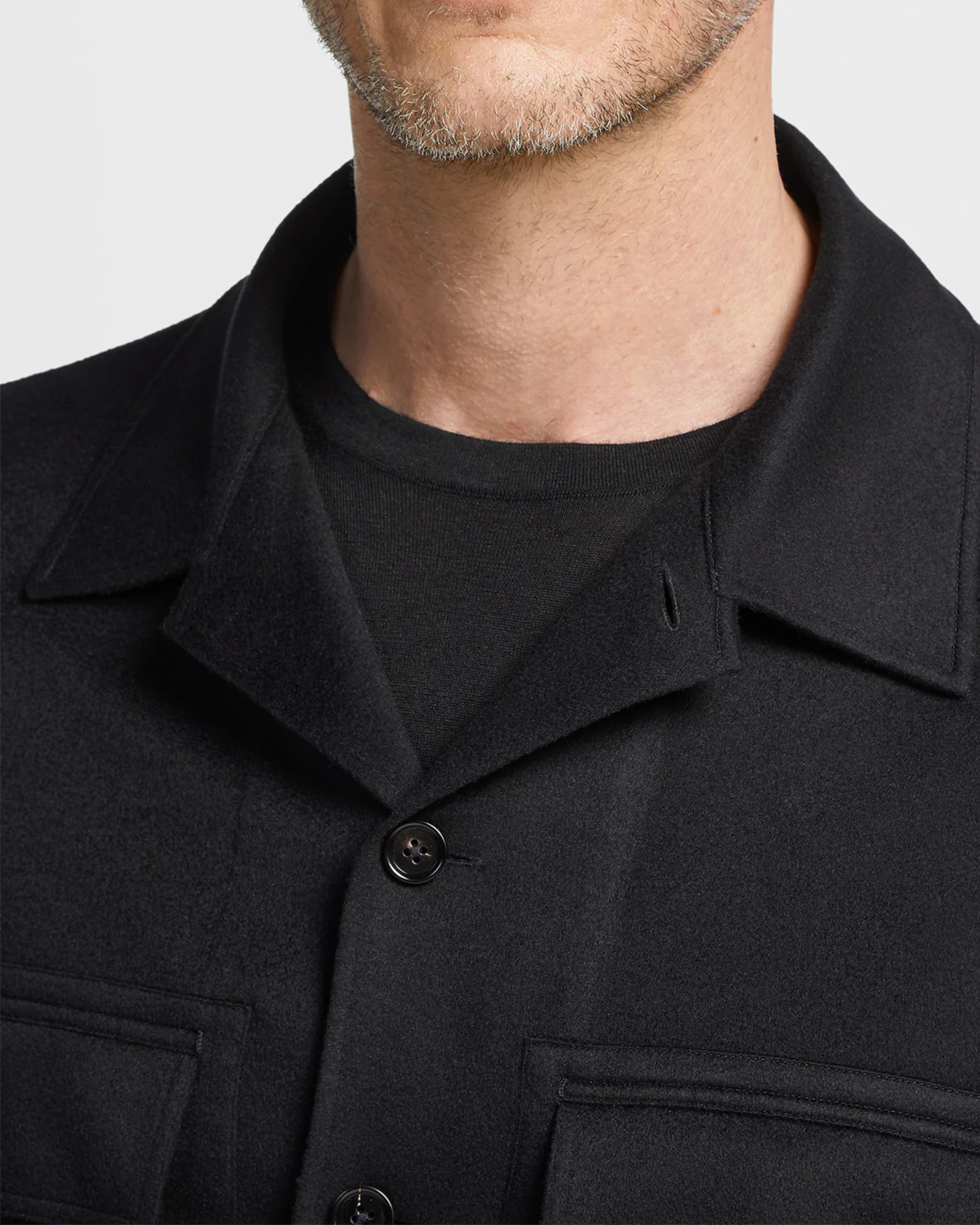 Cashmere Overshirt Sort