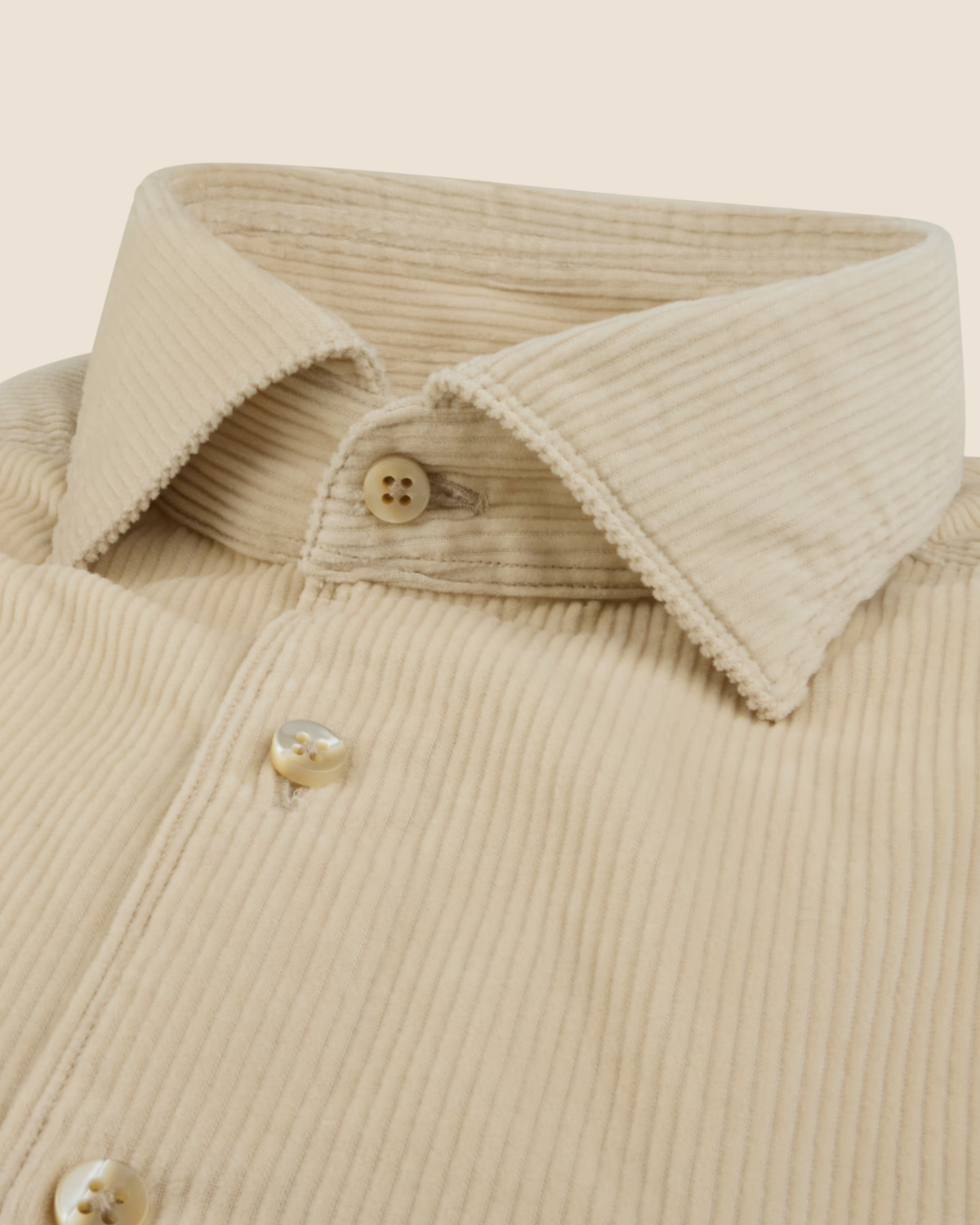 Cord skjorte Regular - Beige