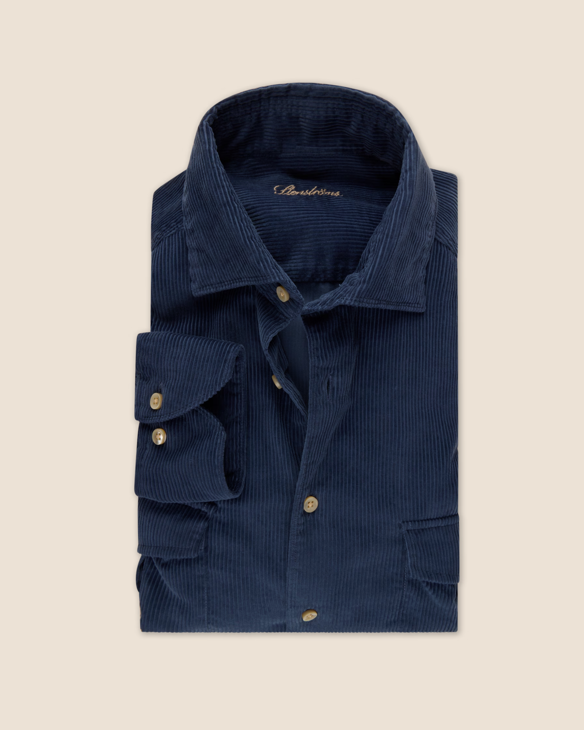 Cord skjorte Regular - Navy