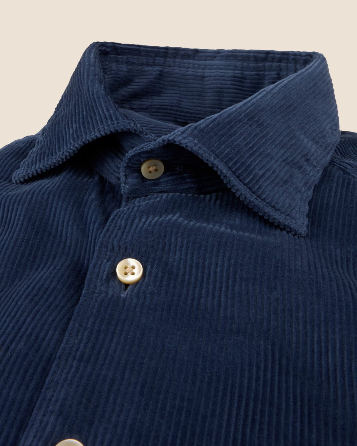 Cord skjorte Regular - Navy