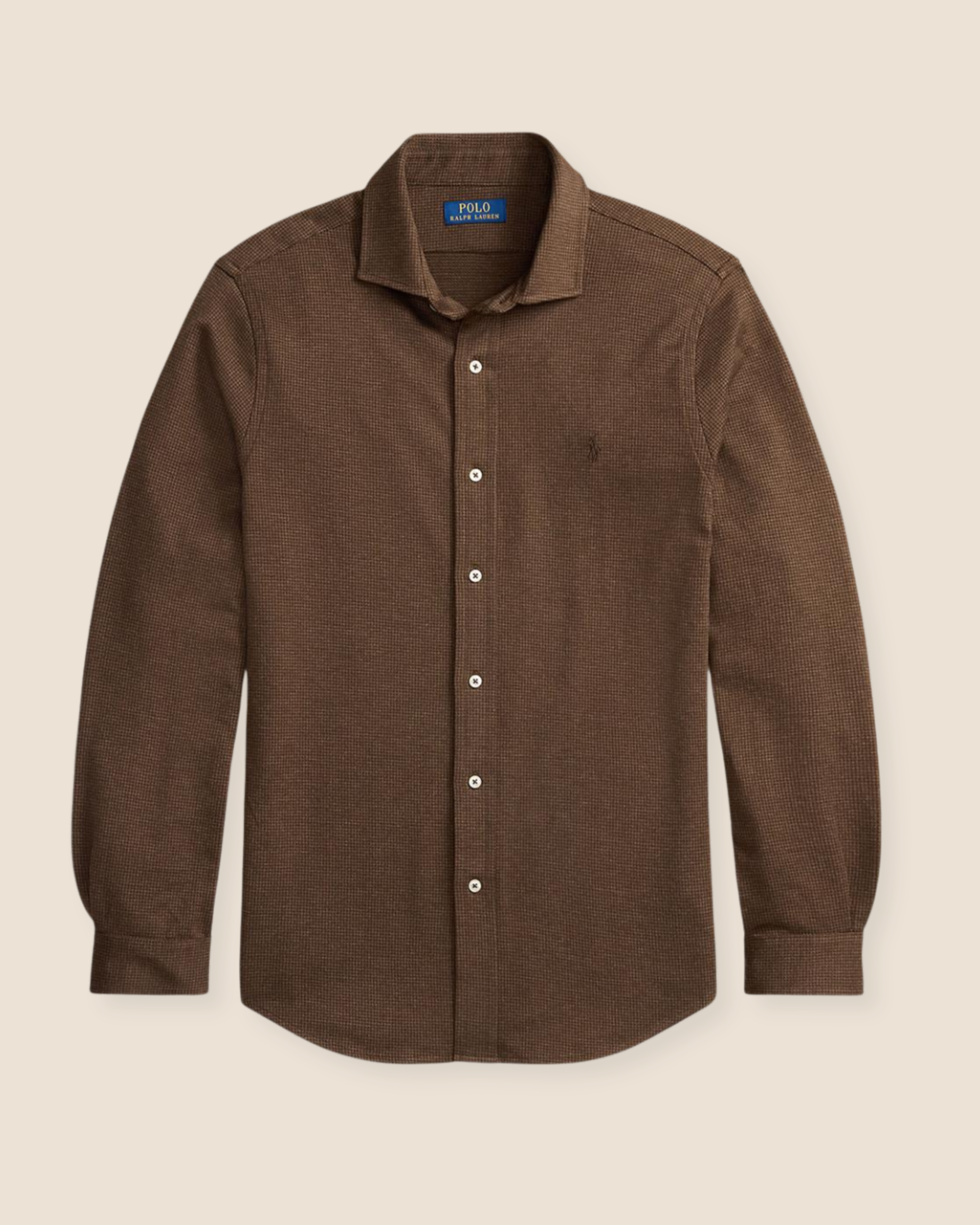 Jersey Skjorte - Brun