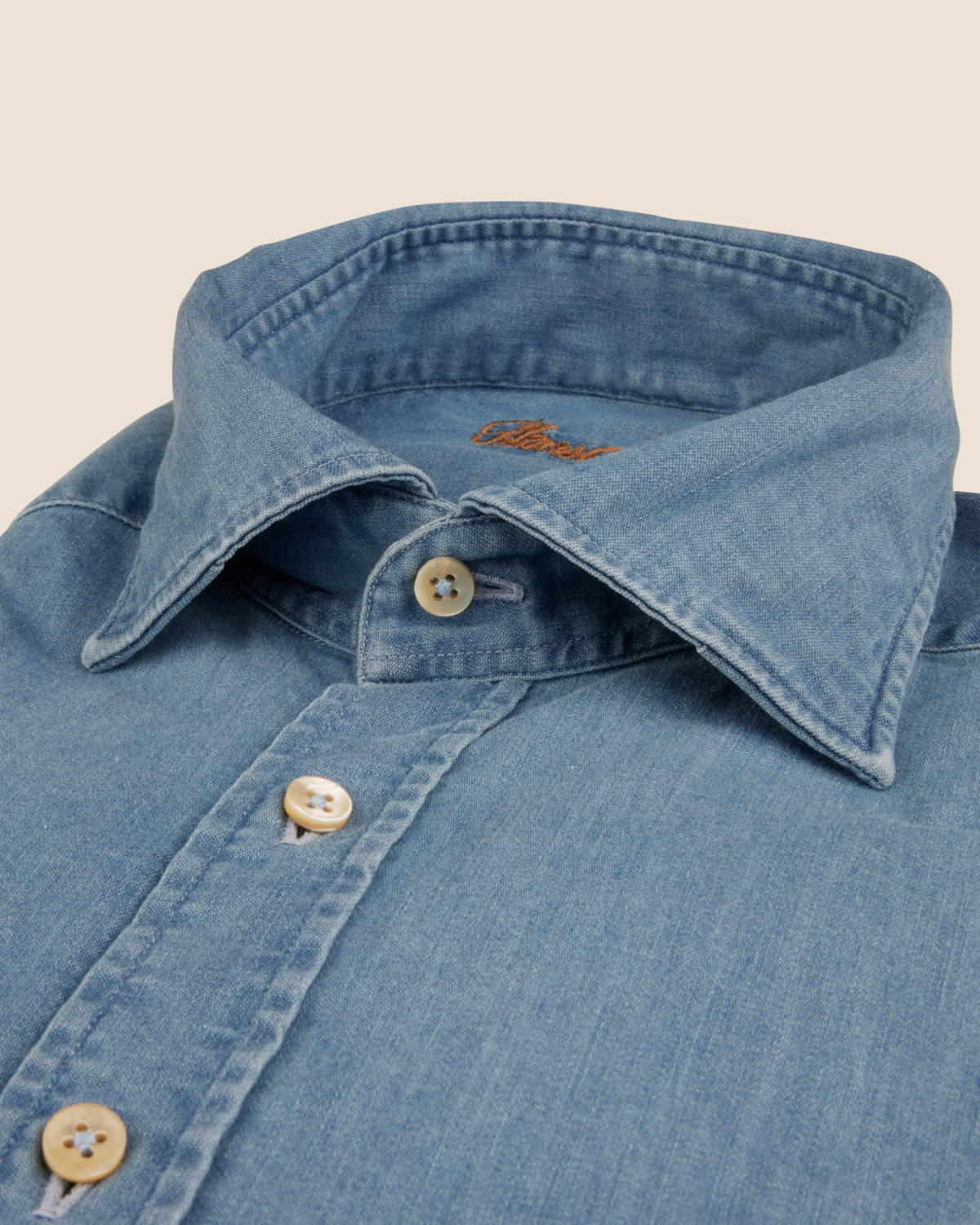 Denim Skjorte Slimfit - Blå