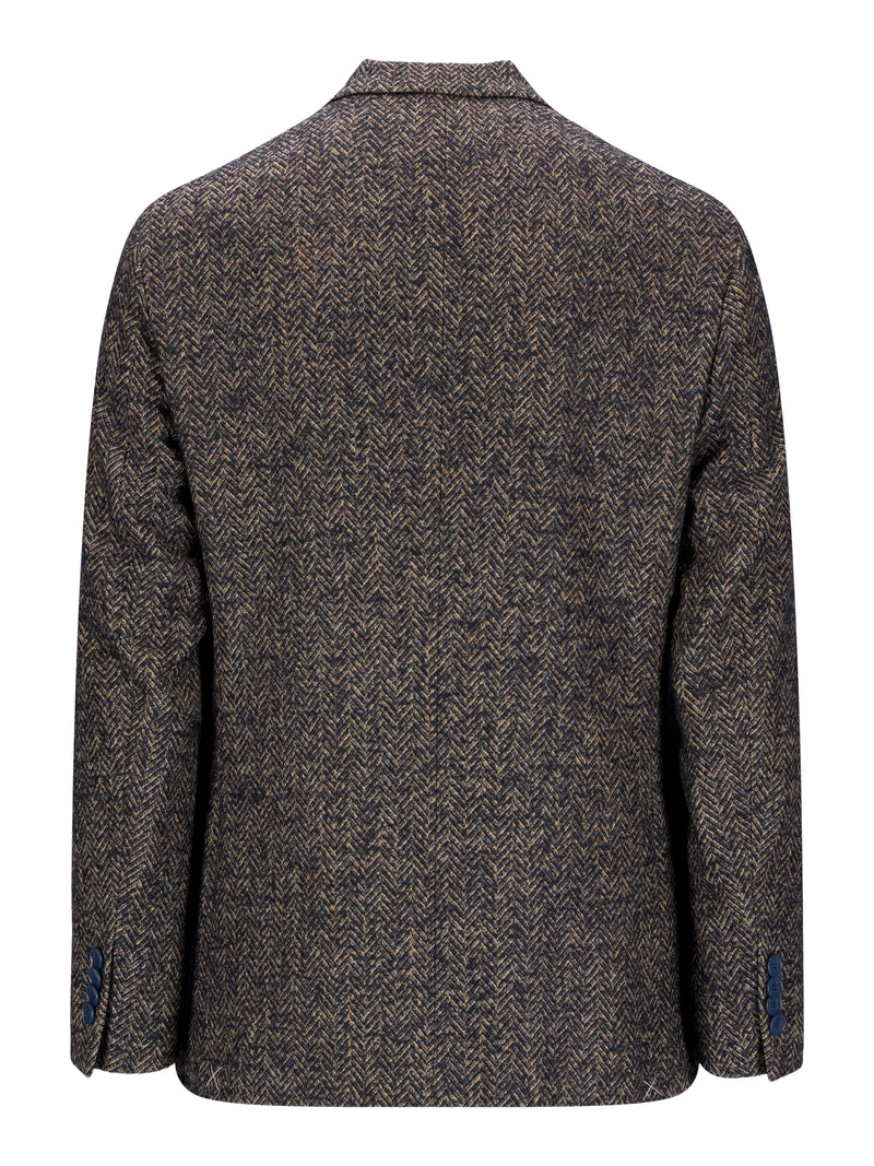 Slim-fit Herringbone Ull Blazer-Etro S,p,A.-www.gunnaroye.no