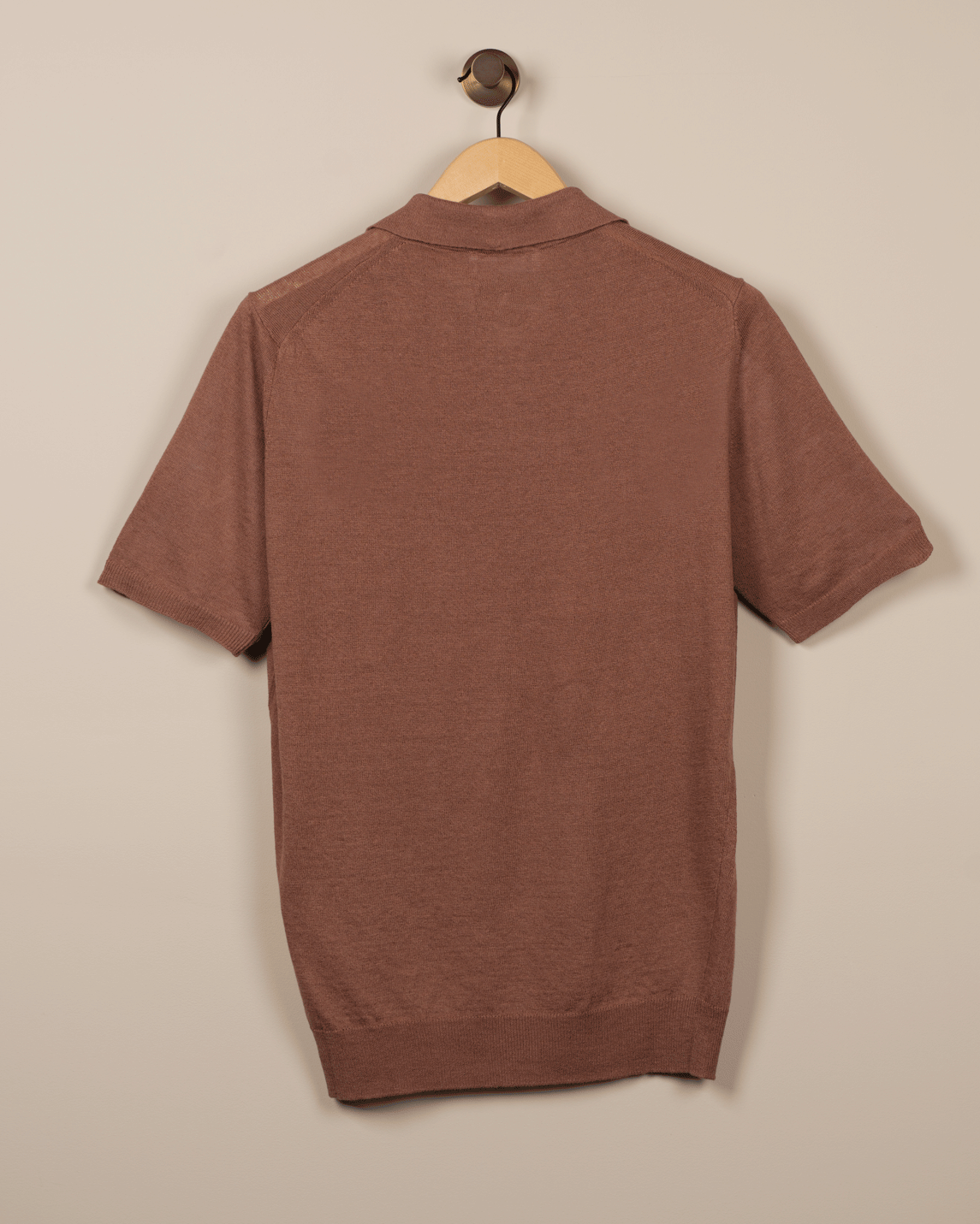 Lin/Bomull Pique - Brun