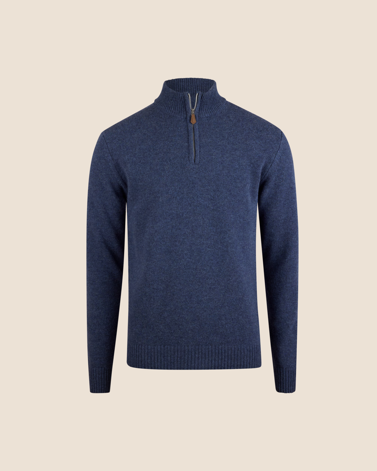 Merino Half-Zip - Blå