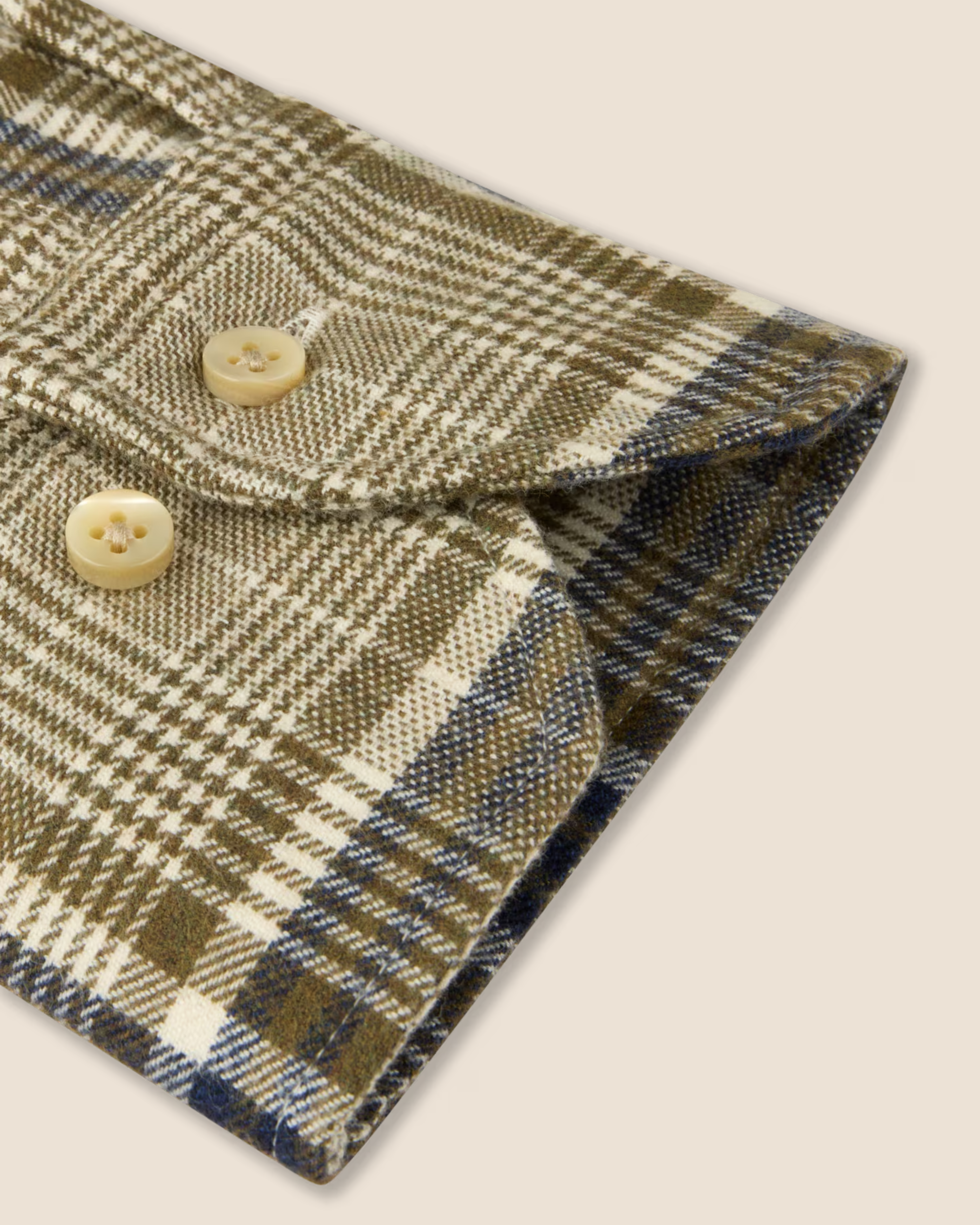 Regular Flanell Skjorte Rutet - Grønn