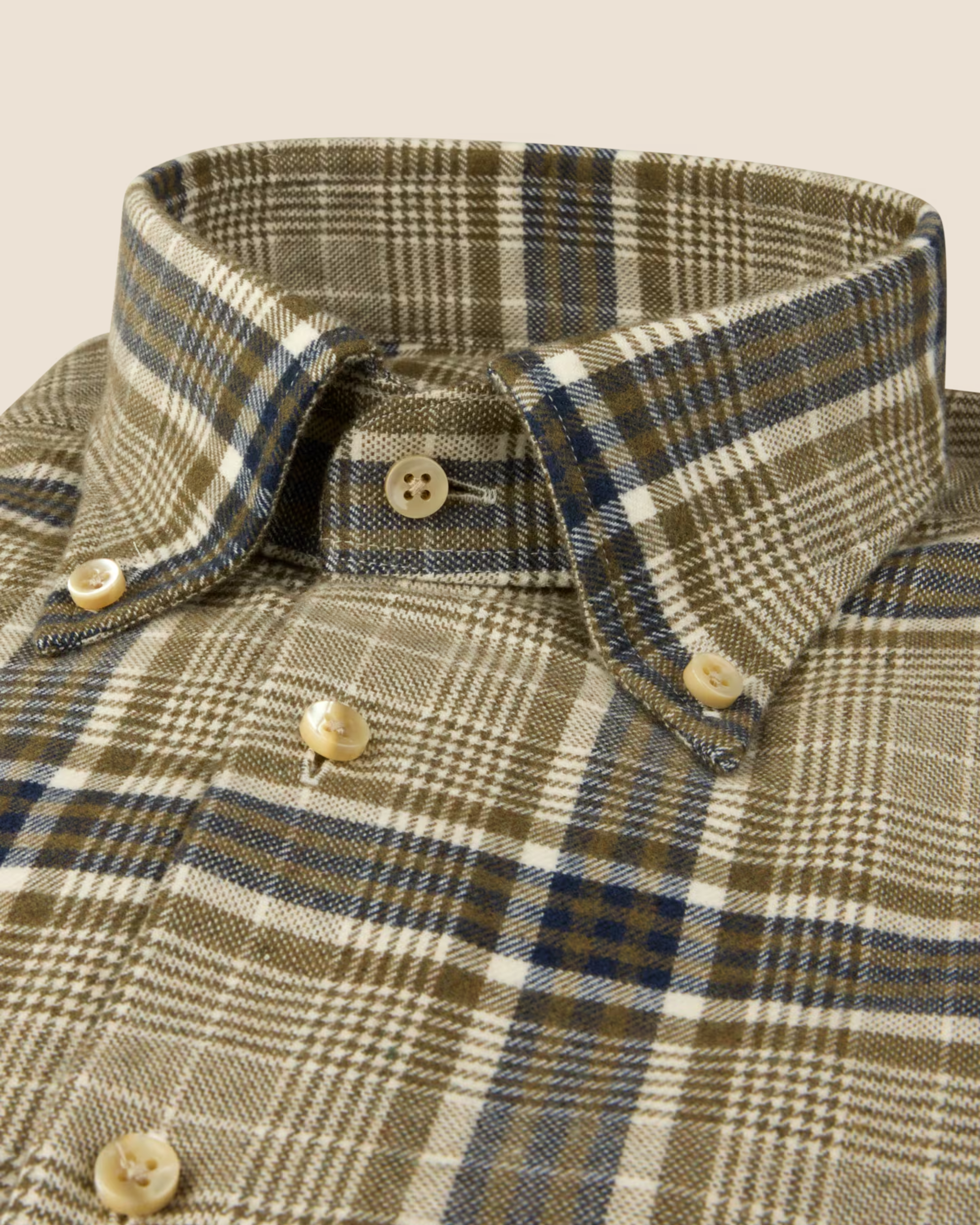 Regular Flanell Skjorte Rutet - Grønn