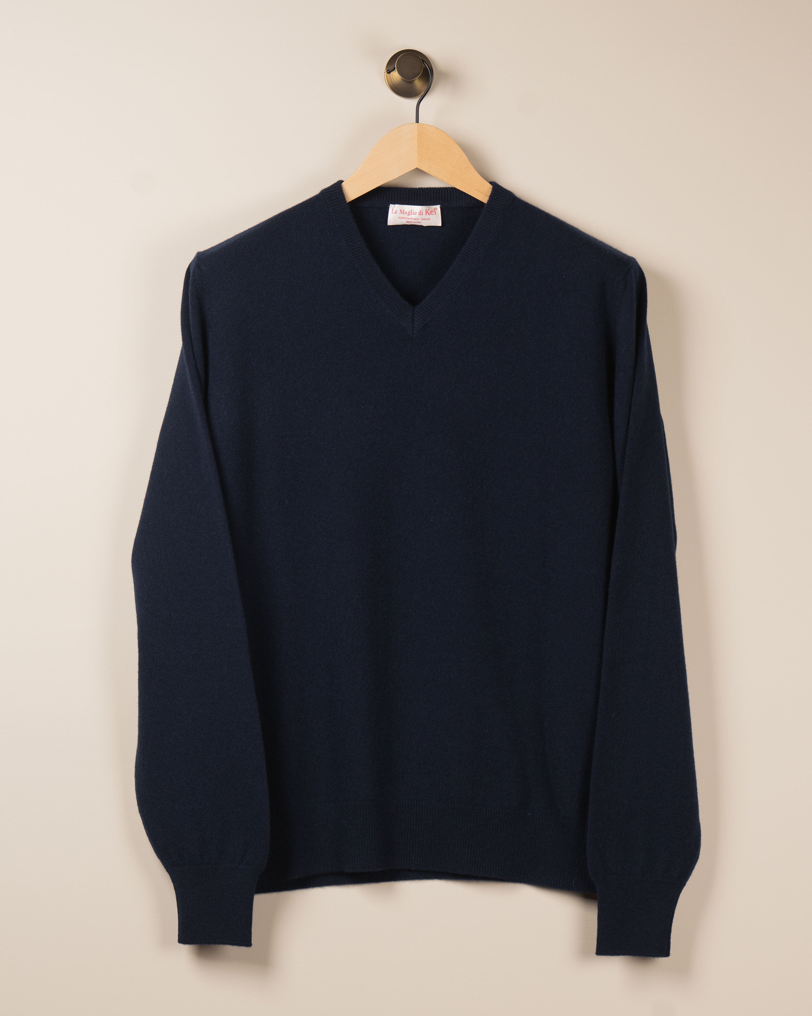 Kashmir V-hals Genser - Navy