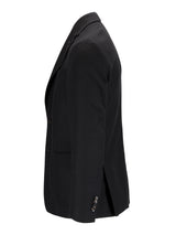 Enkeltspent ull & cashmere jakke i flanell-Lardini-www.gunnaroye.no