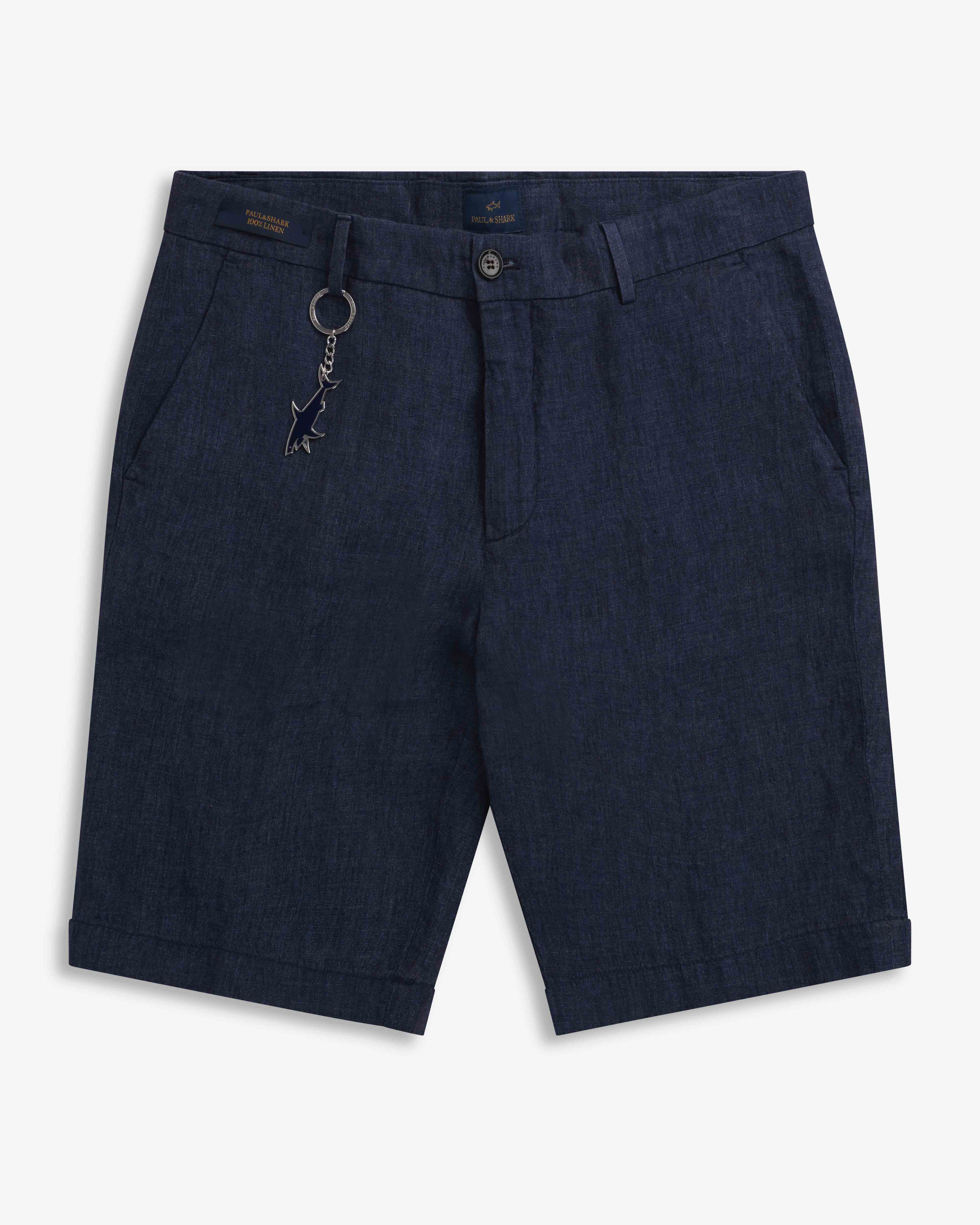 Linnen Bermuda - Navy