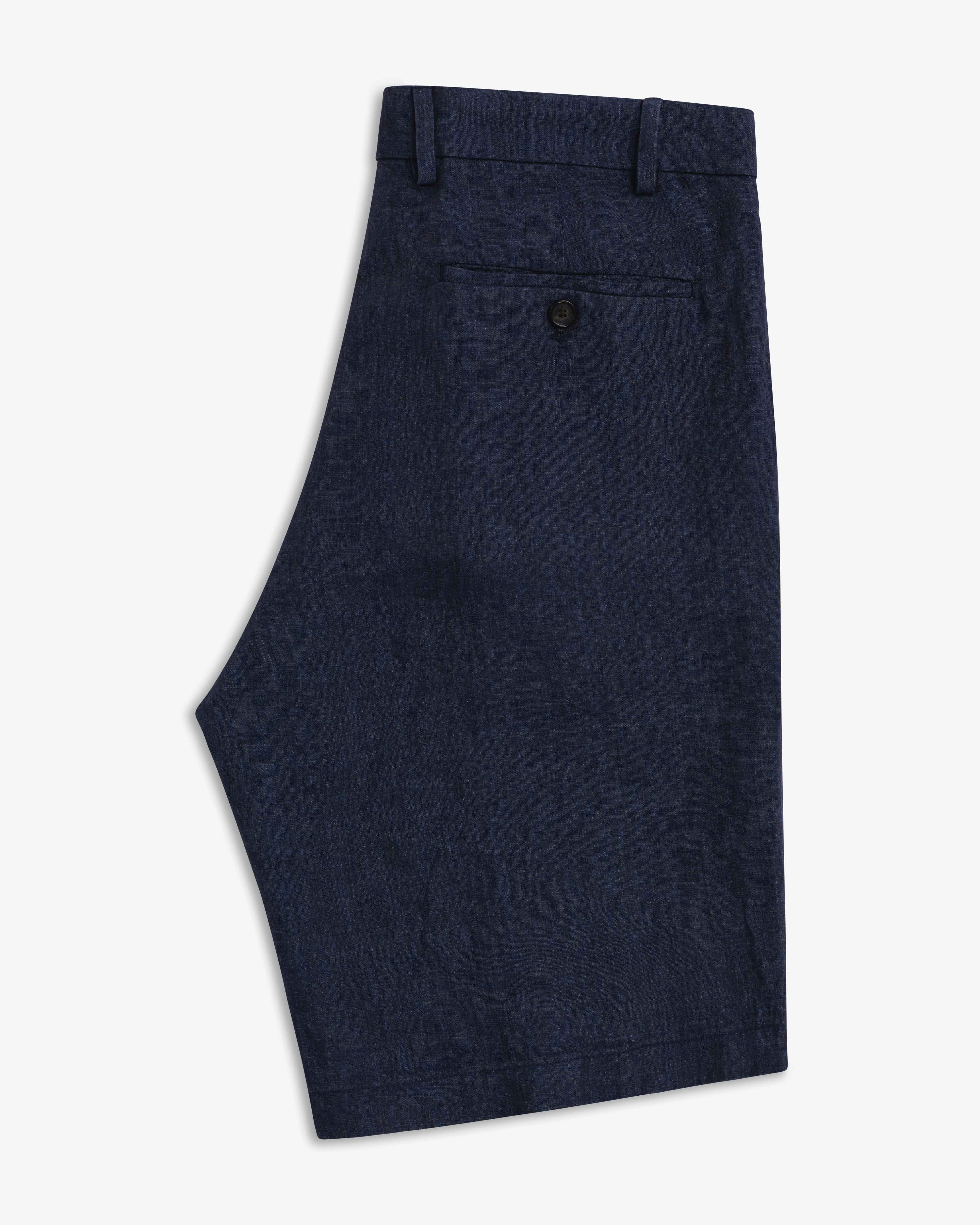 Linnen Bermuda - Navy